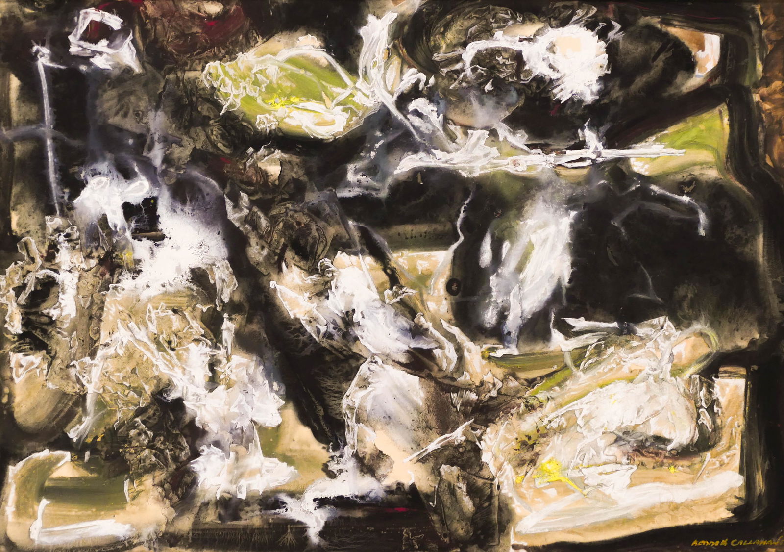 Kenneth Callahan ''Northern Landscape'' 1959 Tempera (1 of 5)