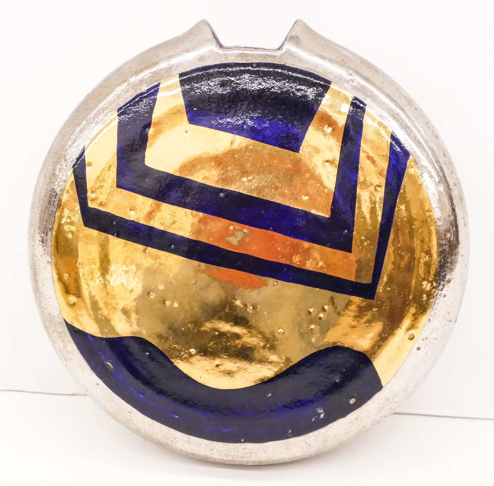 Mutsuo Yanagihara Luster Glazed Wall Vase Stoneware (1 of 1)