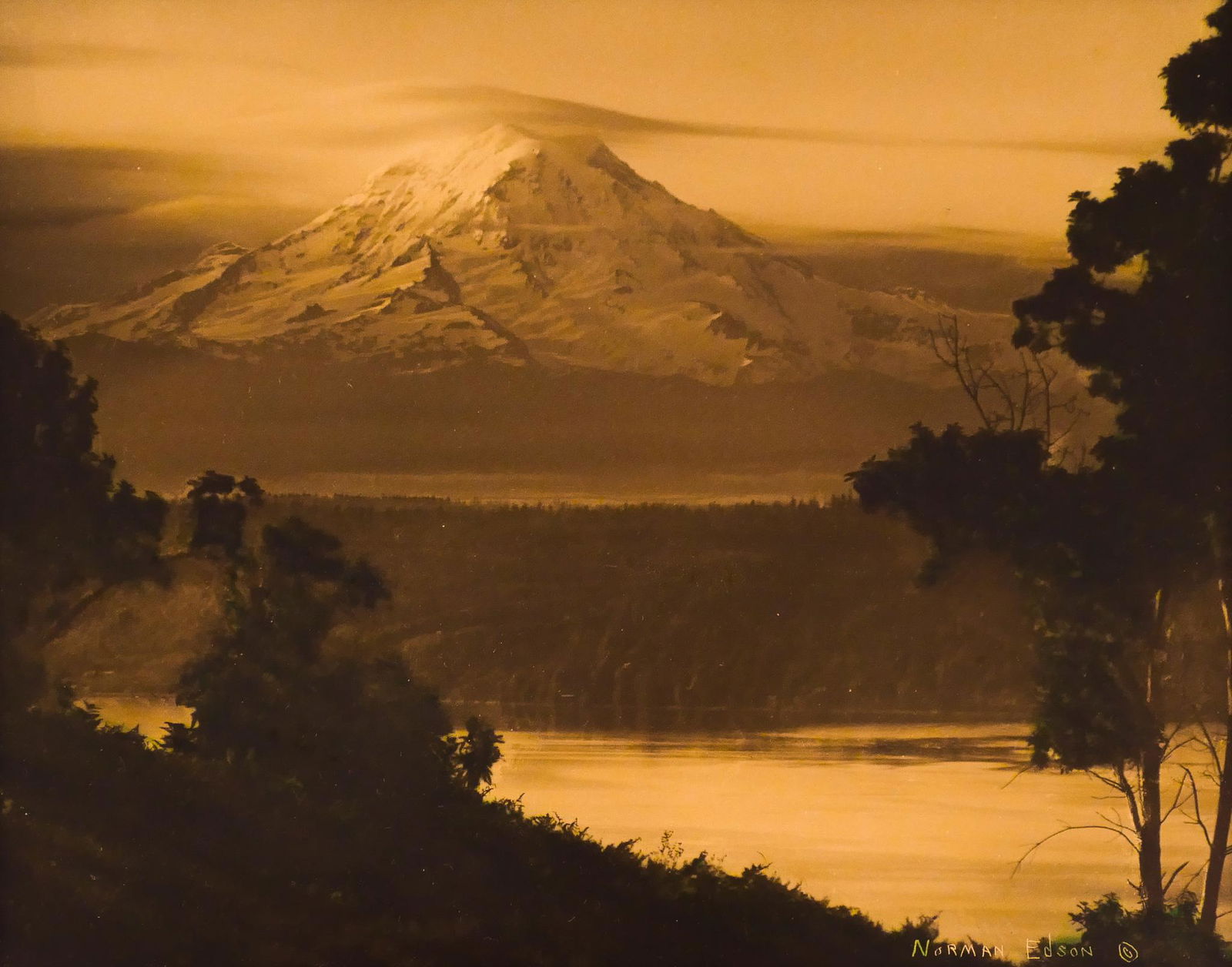 Norman Edson ''Sunrise'' Orotone Photograph (1 of 3)