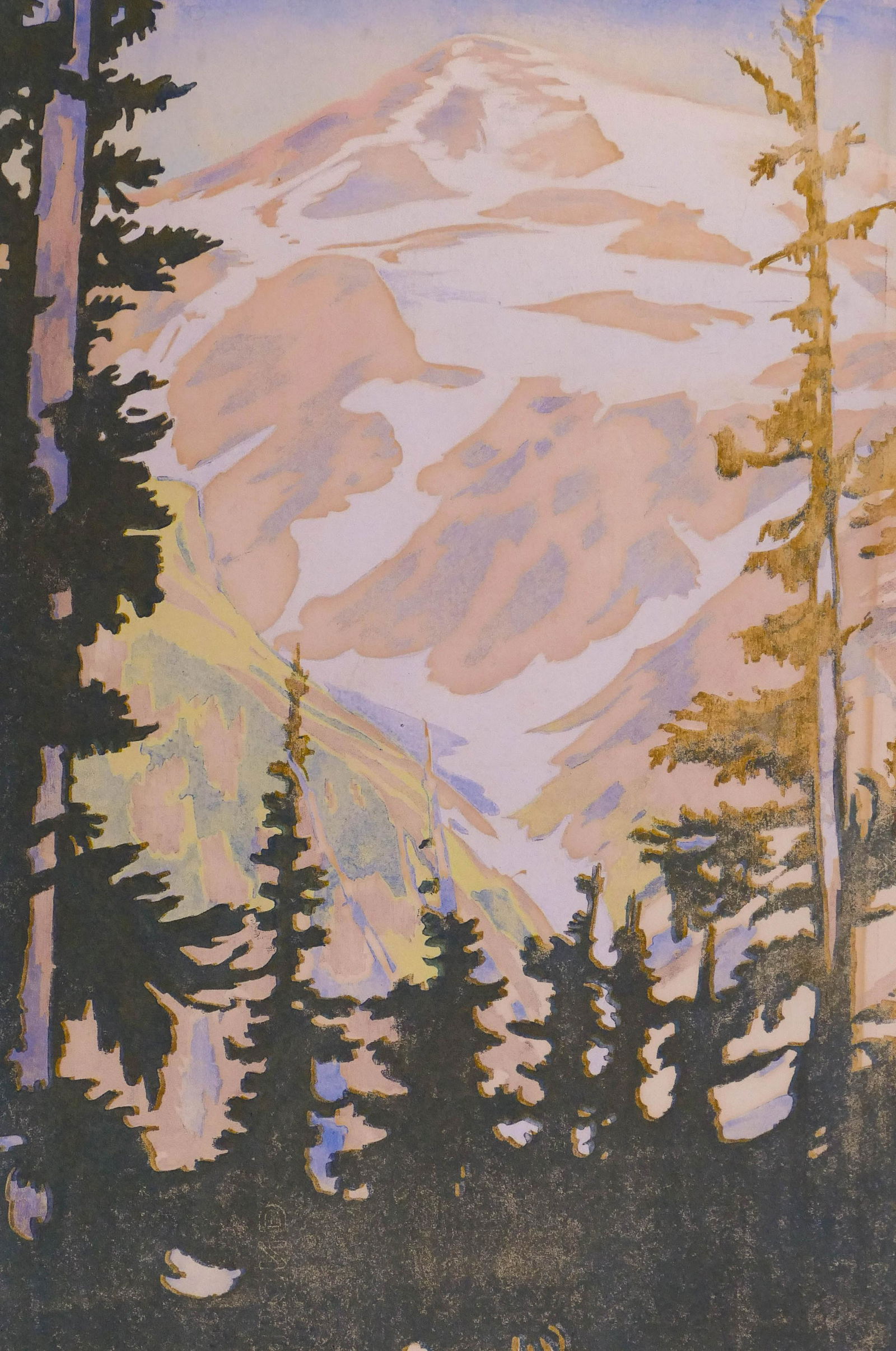James Allan ''Mt. Rainier from Van Trump Park'' 1921 (1 of 2)