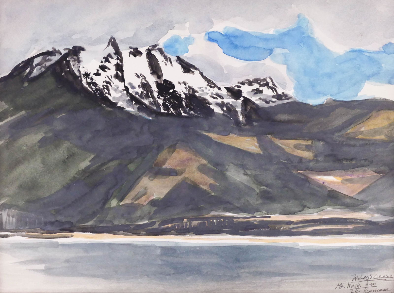 Waldo Chase ''Mt. Washington from Lake Cushman'' (1 of 2)