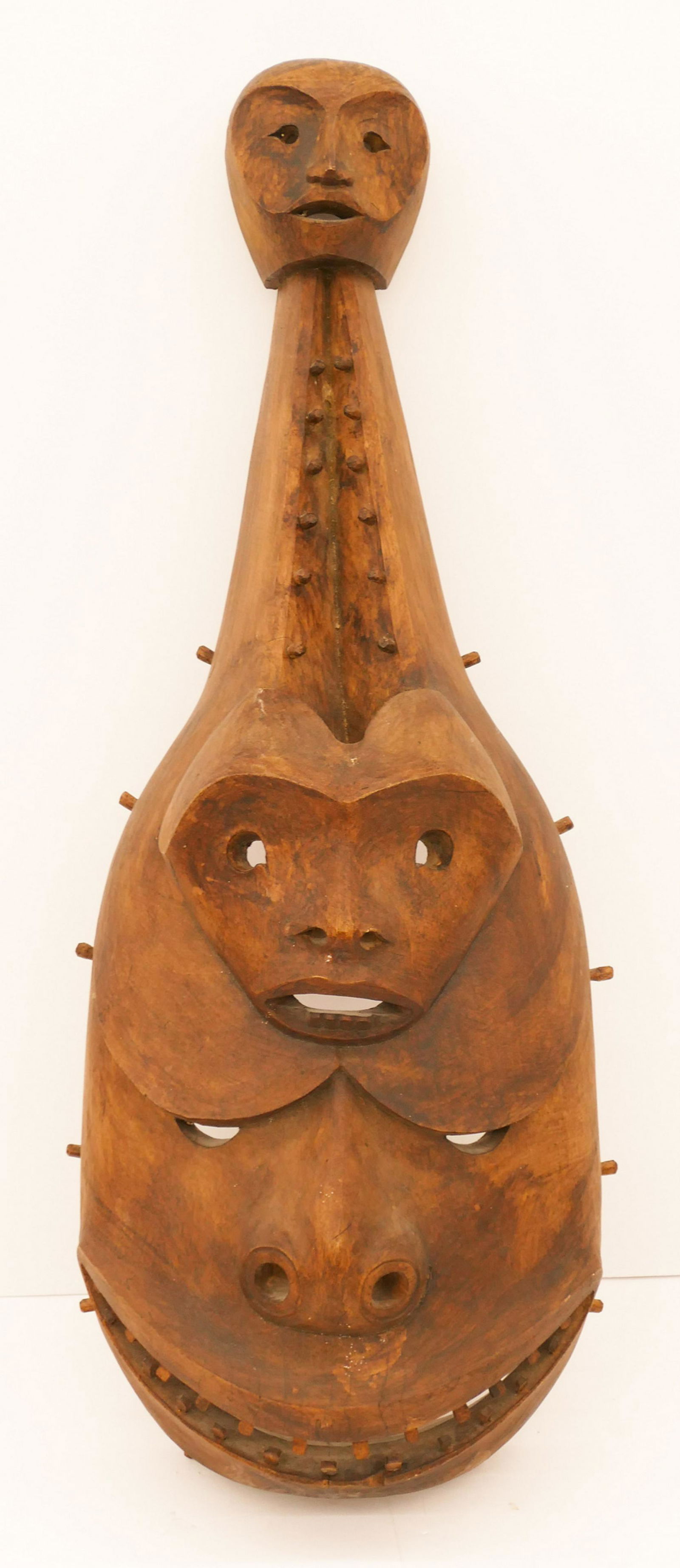 Old Inuit Style Large Inua Dance Mask (1 of 3)