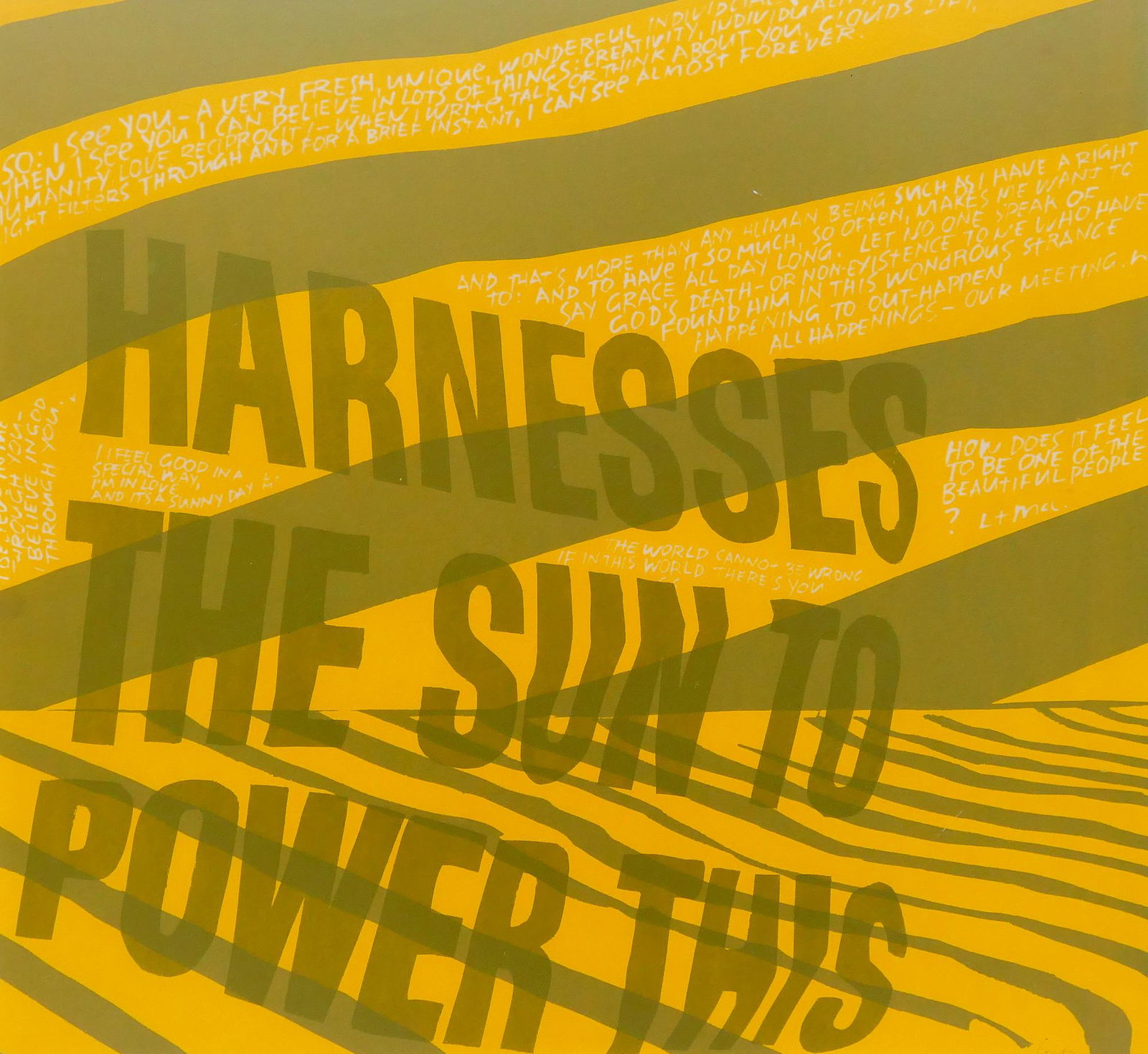 Corita Kent ''Harness the Sun'' 1967 Lithograph (1 of 2)