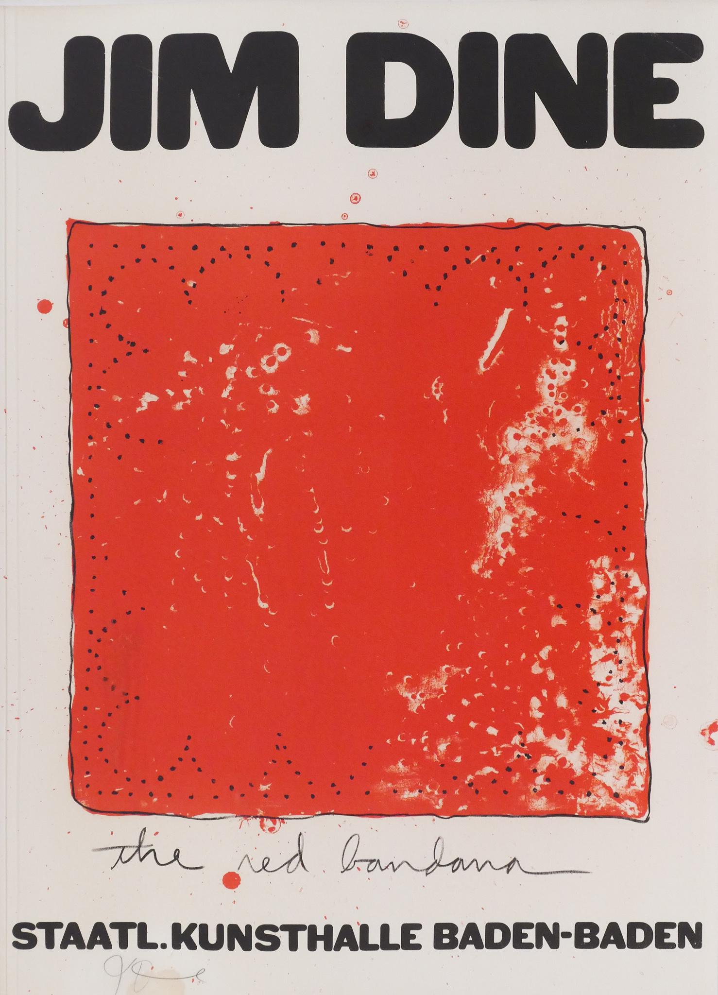 Jim Dine ''The Red Bandana'' 1971 Signed Lithograph (1 of 2)