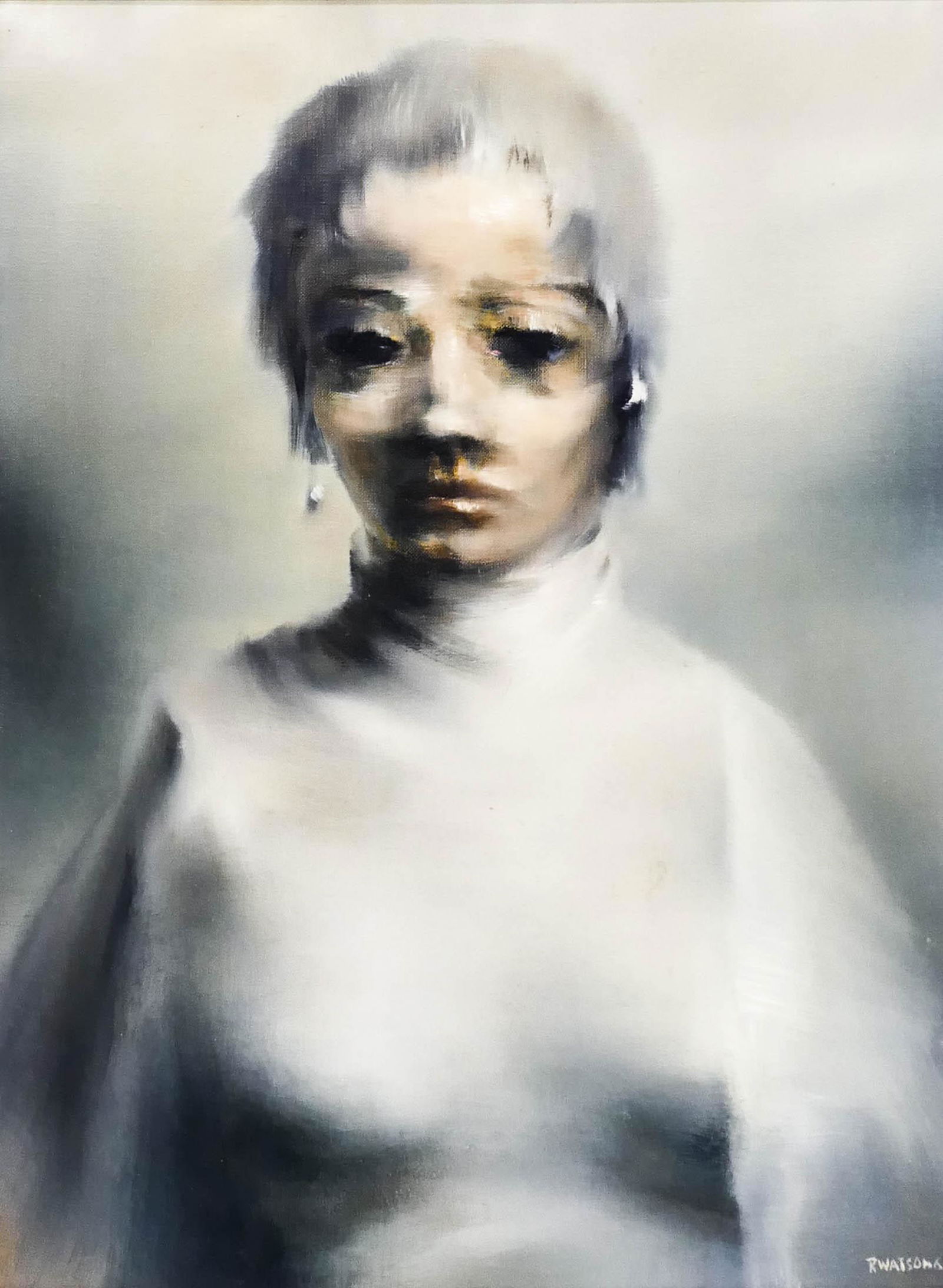 Robert Watson ''Woman'' 1964 Oil on Canvas (1 of 3)