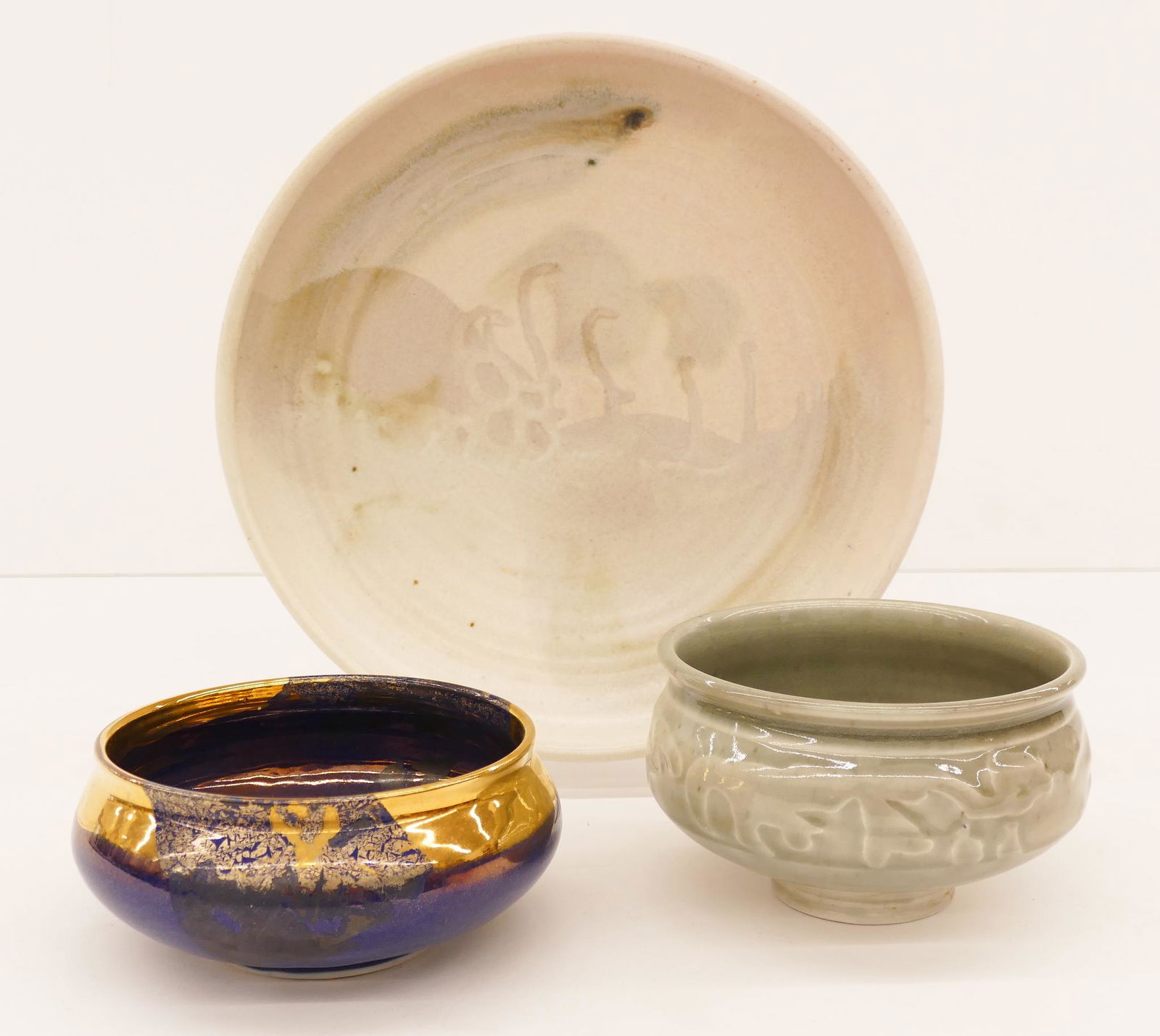 3pc John Takehara Glazed Ceramic Bowls (1 of 1)