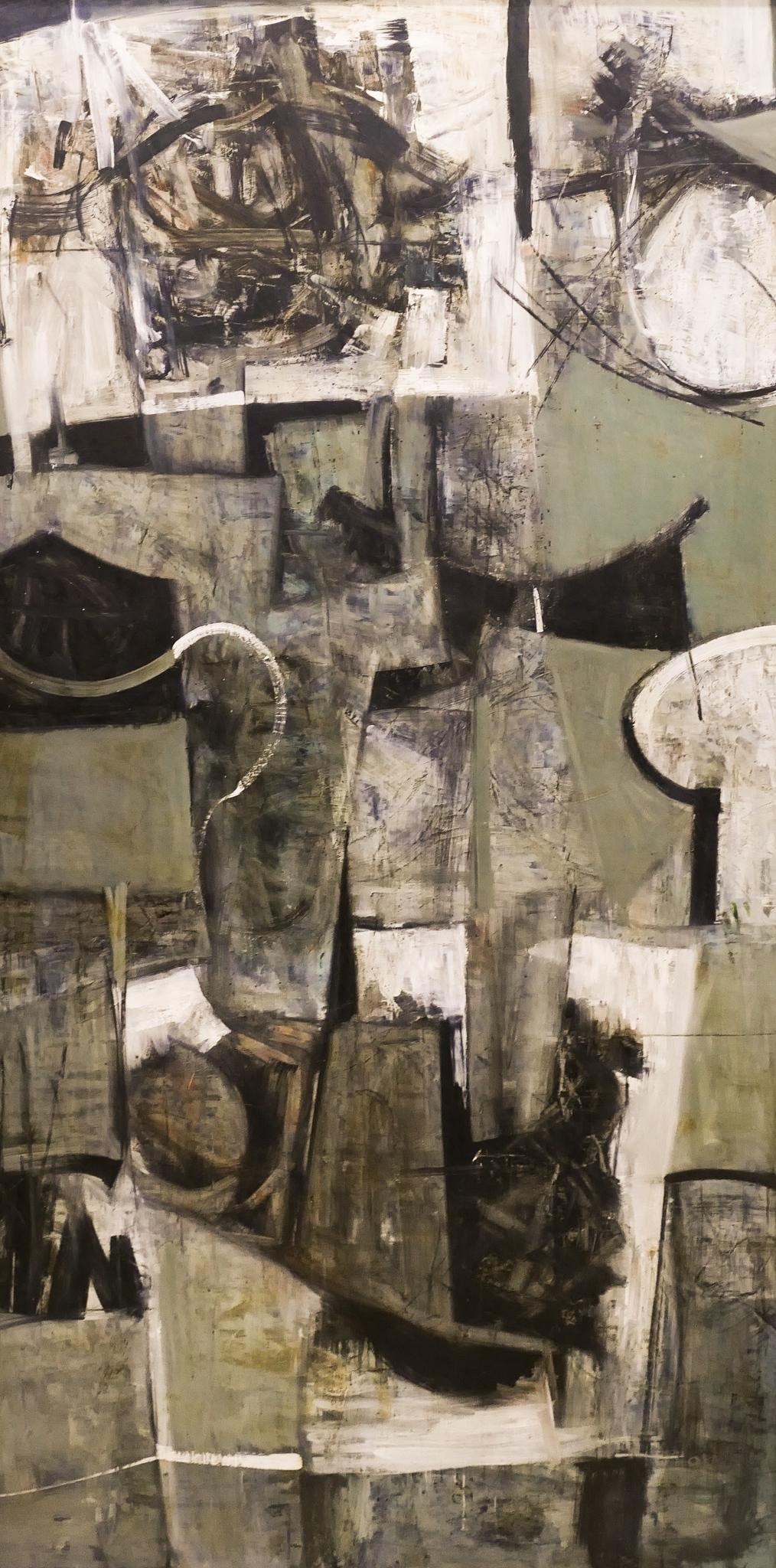 Frank Okada ''Taurus'' 1956 Oil on Masonite (1 of 2)