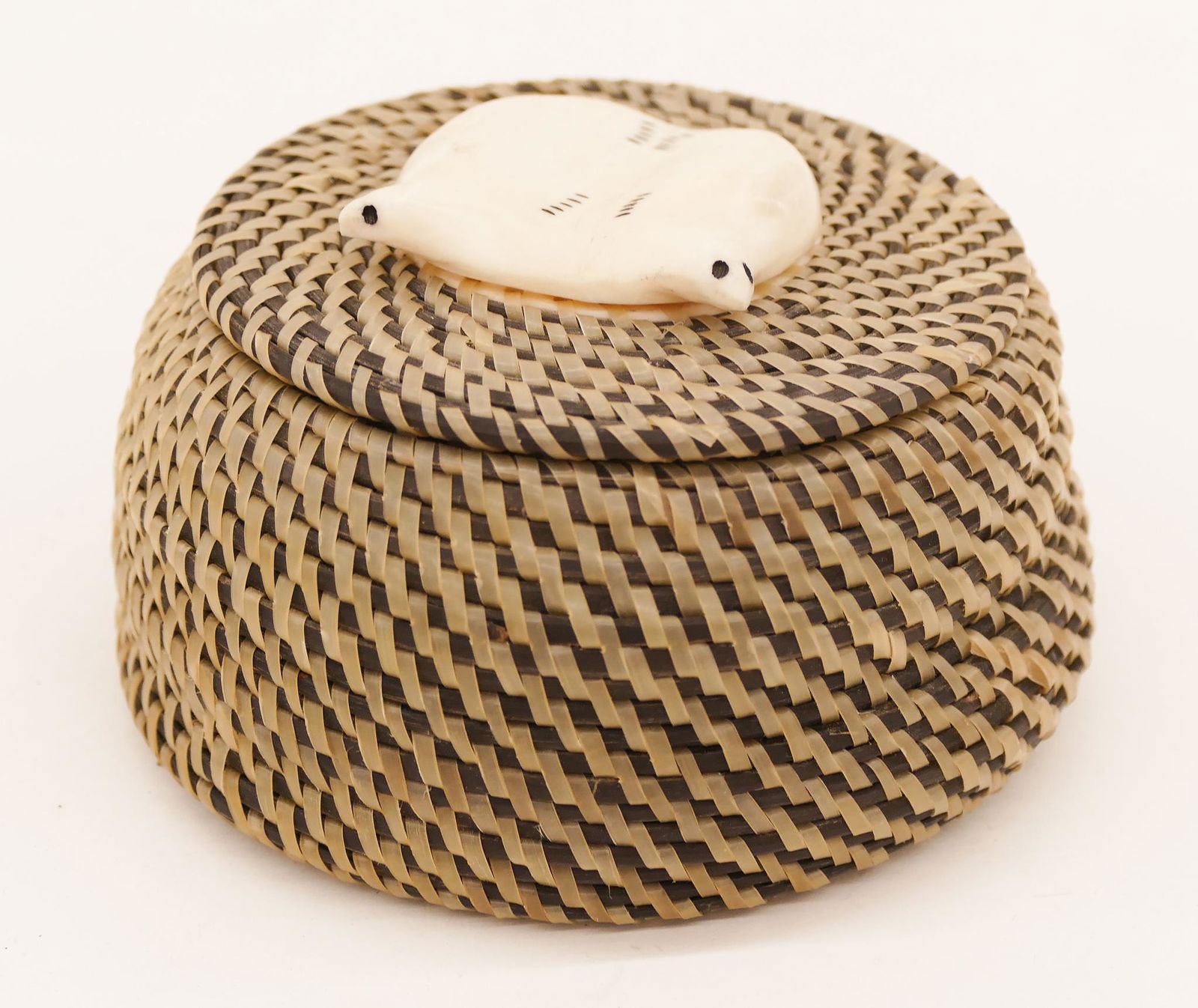 Eunice Hank Double Seal Covered Baleen Basket (1 of 3)