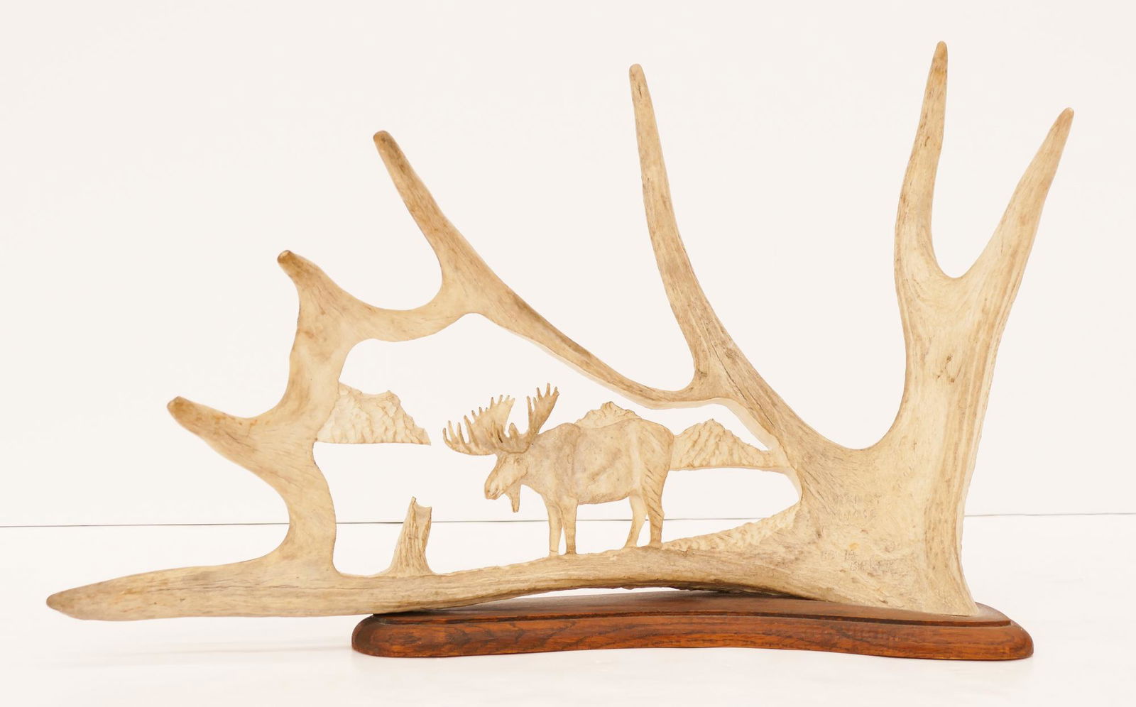 Monte Baker "Mangy Moose" 1989 Antler Sculpture (1 of 3)