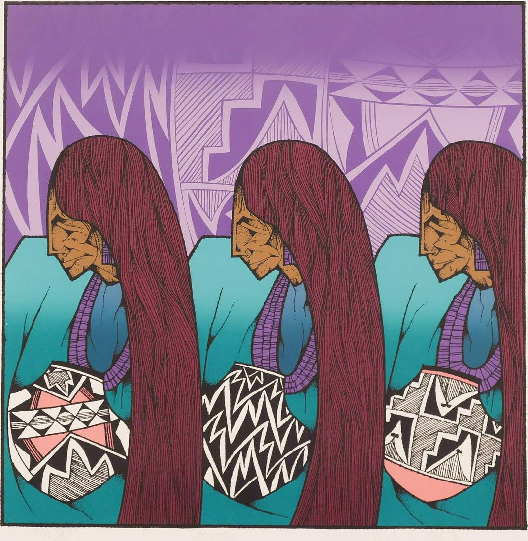 Amado Maurillo Pena ''Acomitas'' Color Lithograph (1 of 2)