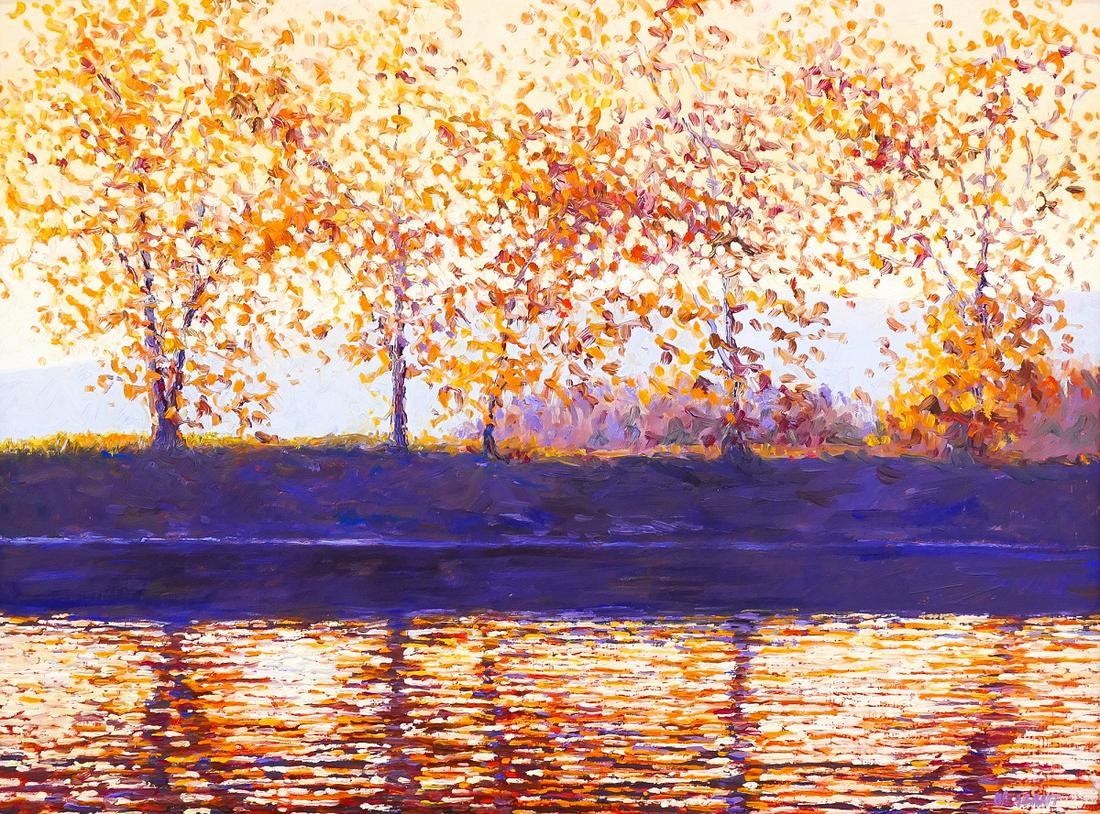 Rod Weagant ''Dawn - Wapato Point'' 1987 Oil (1 of 2)