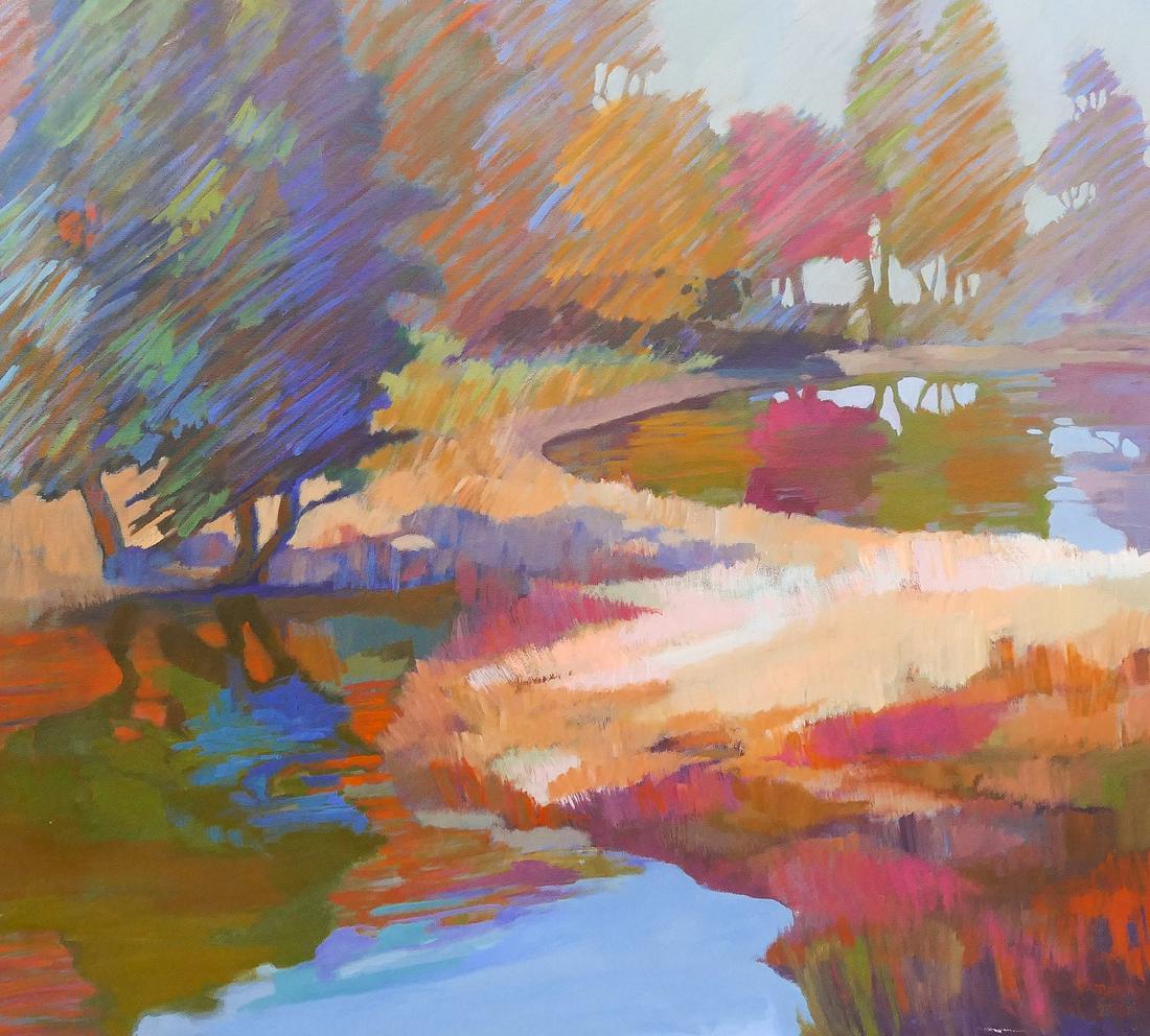 Deirdre Tucker ''Northwest Landscape'' Acrylic on (1 of 2)