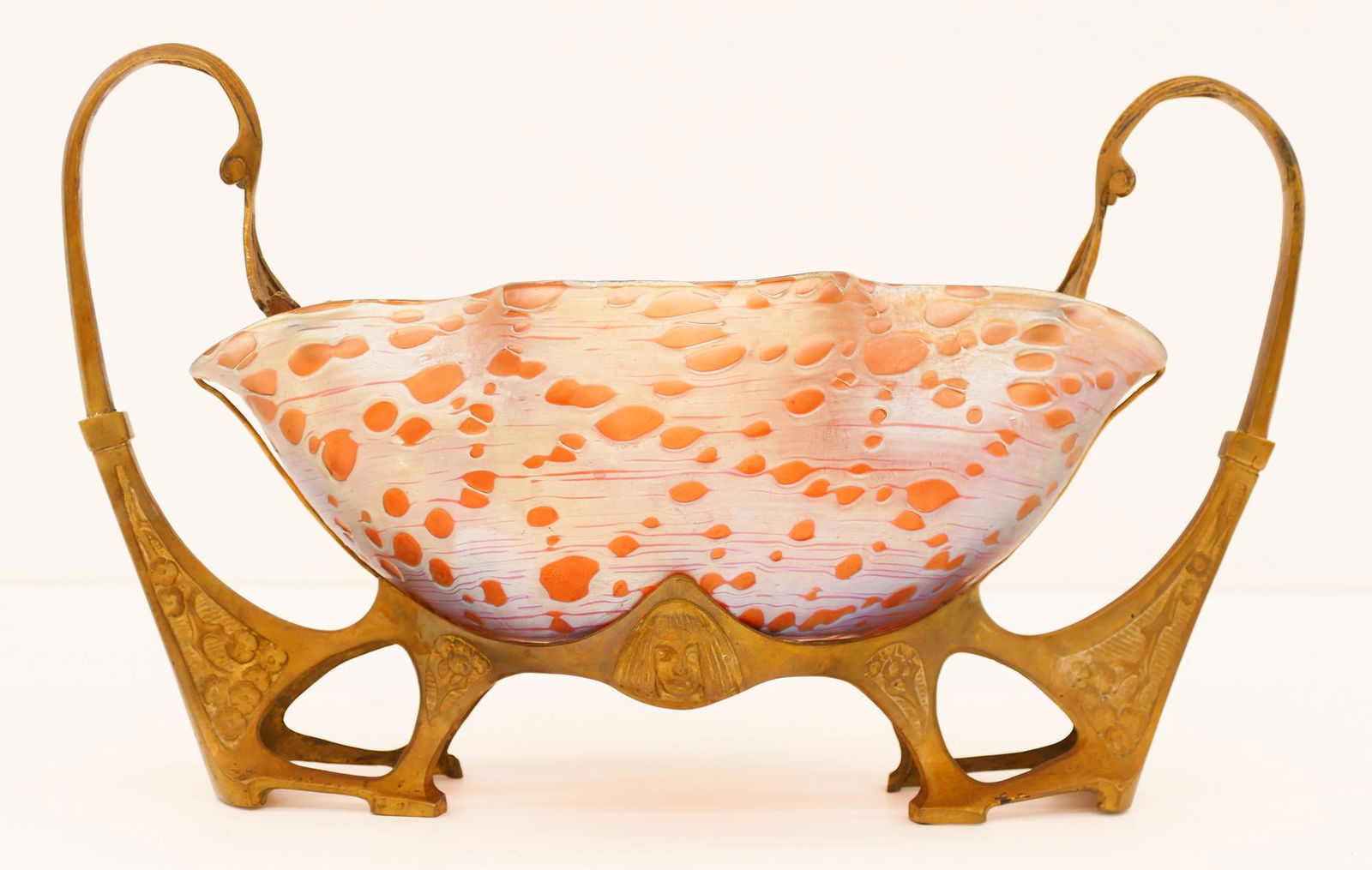 Loetz Diaspora Bronze Mounted Center Bowl (1 of 4)