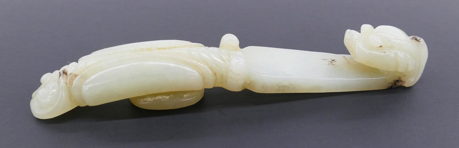 Chinese Jade Cicada & Dragon Belt Hook (1 of 4)