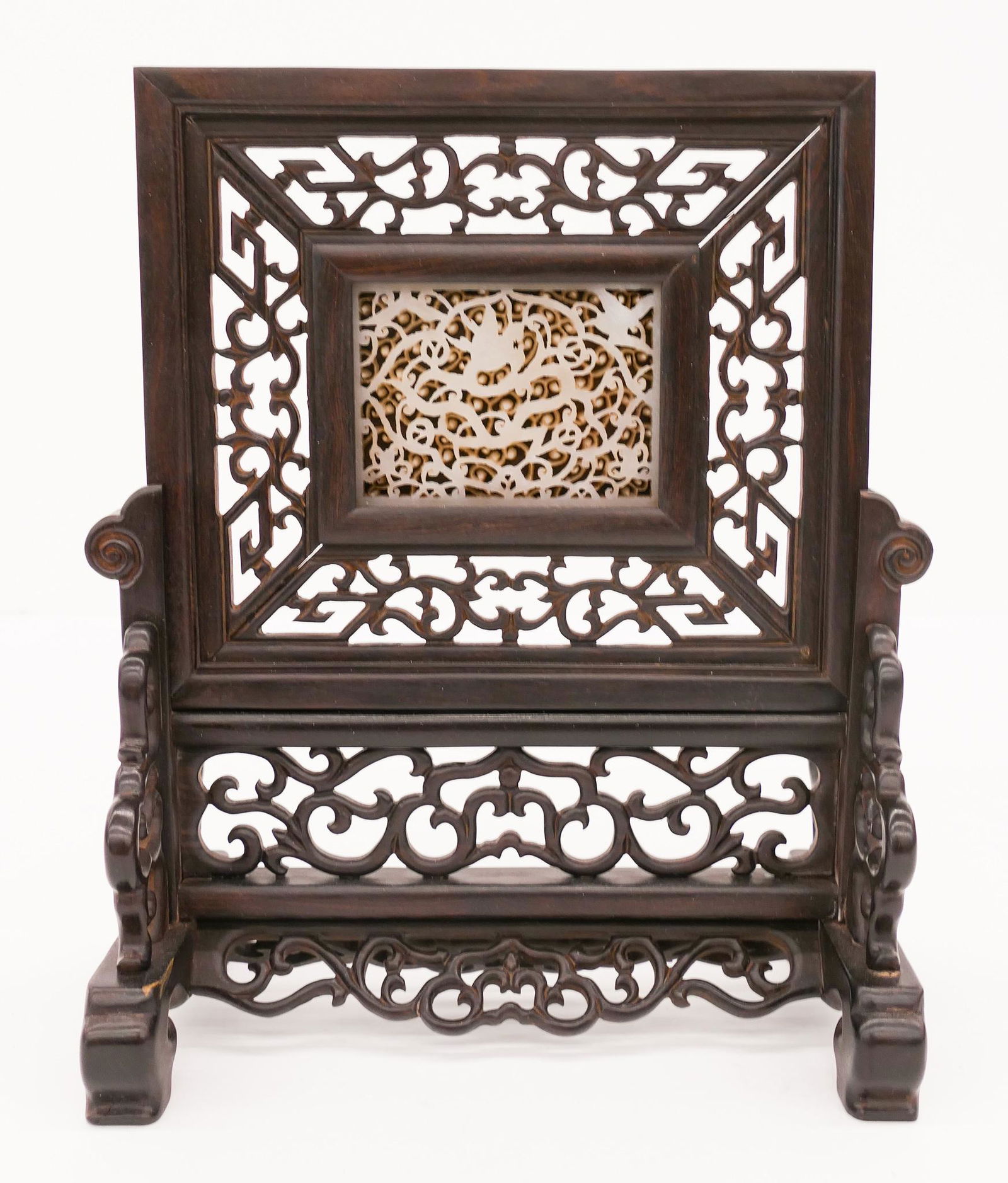 Chinese Ming Style Jade Plaque Table Screen (1 of 4)