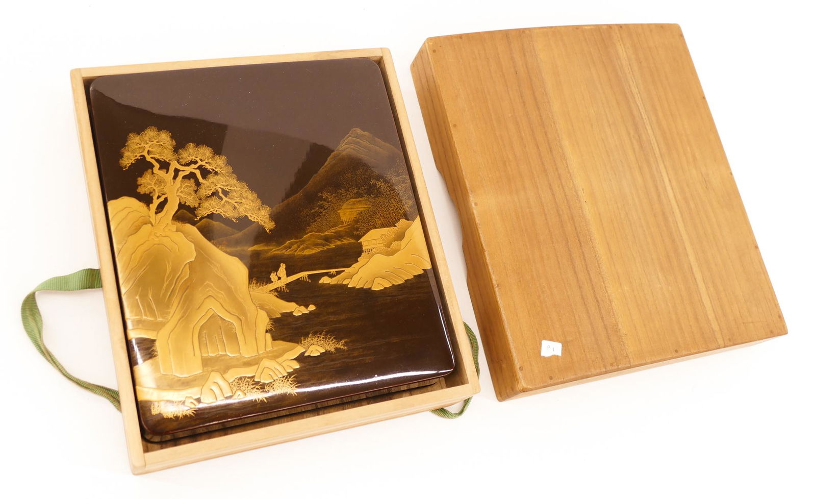 Japanese Lacquered Suzuribako Writing Box (1 of 3)