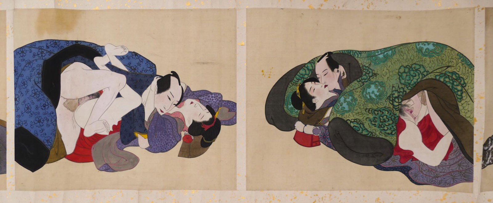 Old Japanese Shunga Painted Hand Scroll (1 of 6)