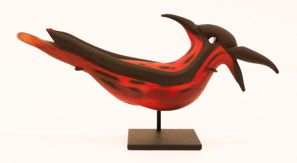 William Morris ''Bird Finial'' 1998 Glass Artifact (1 of 4)