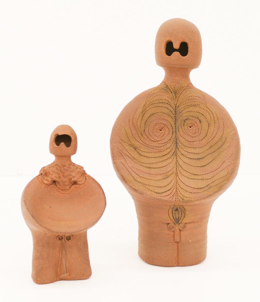 Claude Horan ''Warrior Figures'' 1986 Stoneware (1 of 2)