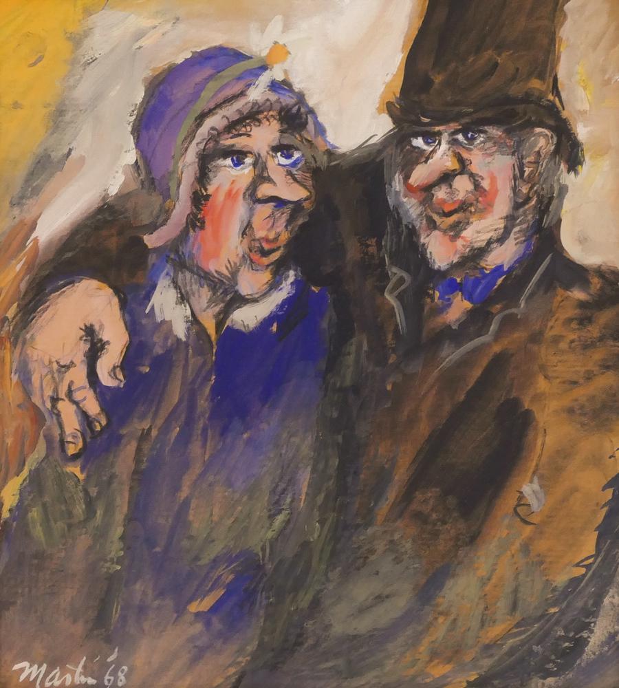 James Martin ''Two People, Visiting the Woodway'' 1968 (1 of 2)