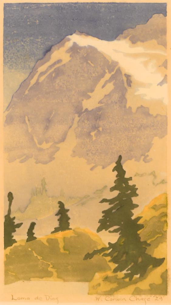 Wendell Corwin Chase ''Loma de Dios'' 1929 Woodcut (1 of 2)