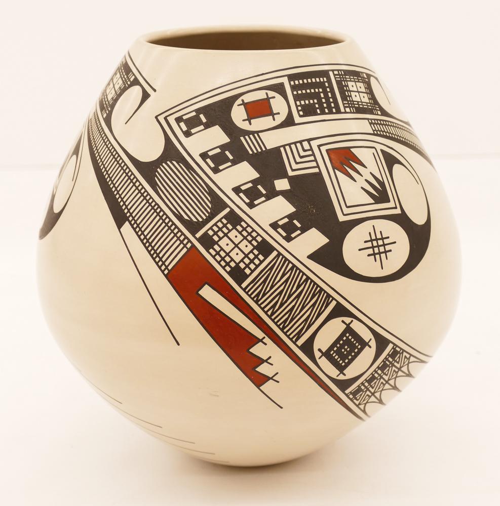 Juan Quezada Polychrome Pottery Jar (1 of 2)