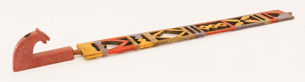 Antique Plains Puzzle Stem Catlinite Pipe (1 of 4)