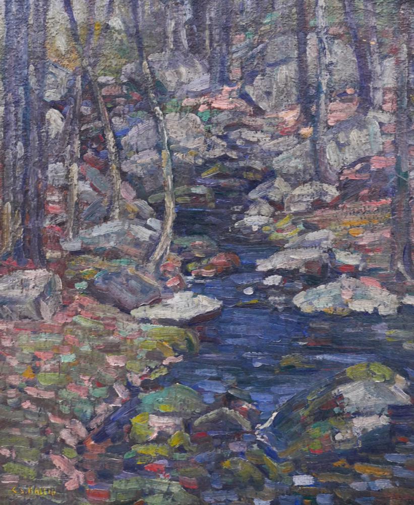 Charles Kaelin ''Forest Stream'' Oil (1 of 2)
