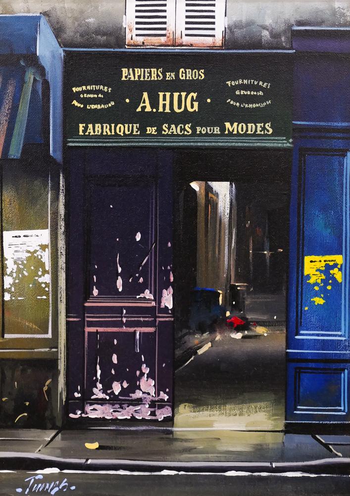 Thomas Pradzynski ''A. Hug, Paris'' 1995 Oil (1 of 2)