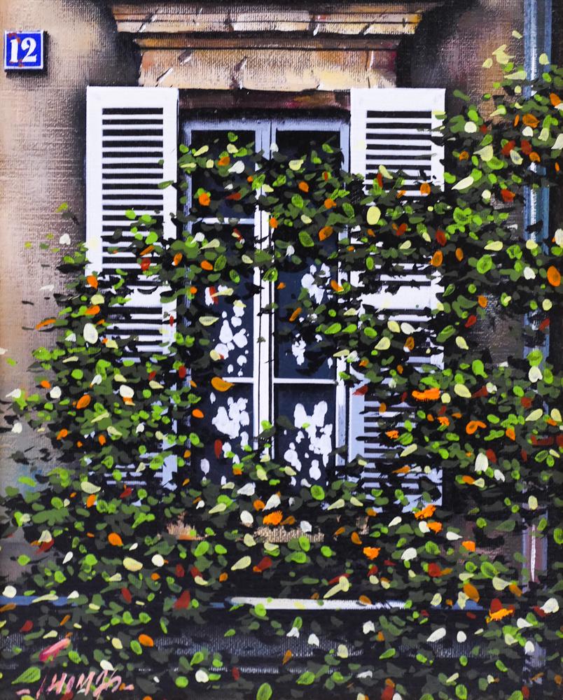 Thomas Pradzynski ''Fenetre en Fleurs'' 1995 Oil (1 of 2)