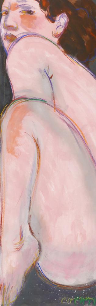 Pegge Hopper ''Woman'' Mixed Media (1 of 2)