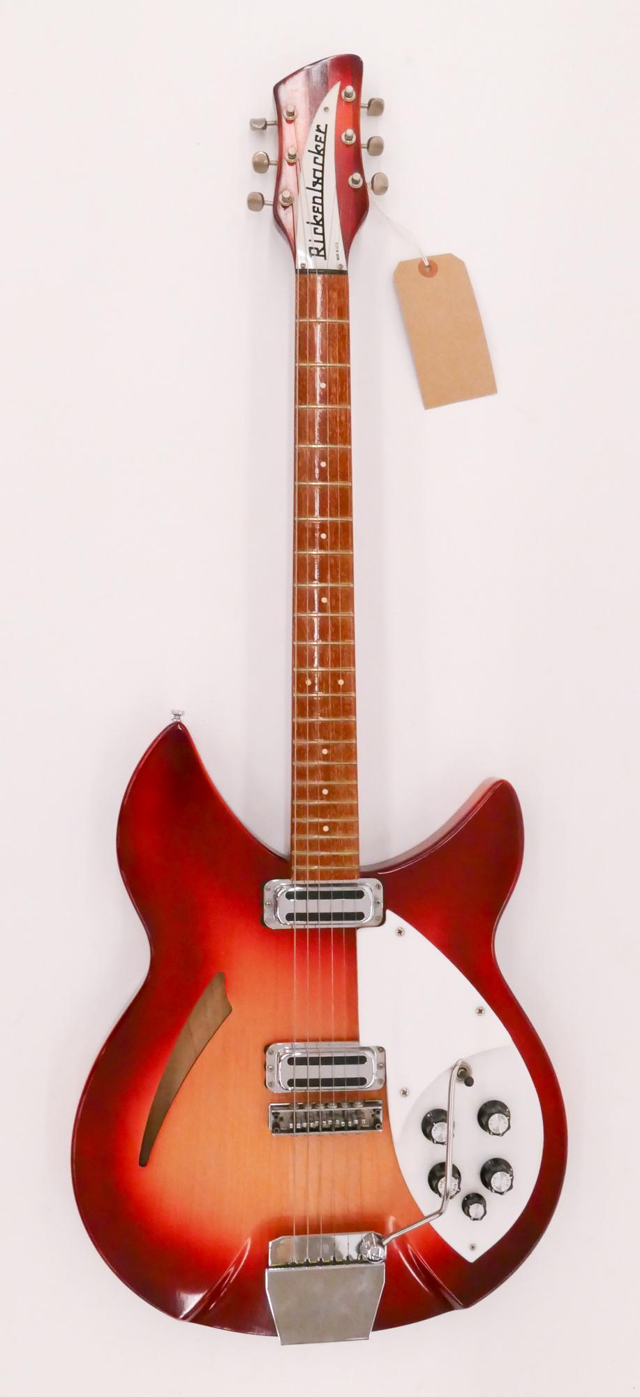 Rickenbacker 335 Semi-Hollow Electric Guitar, 1966: Rickenbacker 335 Semi-Hollow Electric Guitar, 1966. Serial #FG2471. Comes with original hardshell case, case key, original bridge cover and screws, and original tailpiece handle. Maple body, 3 piece m