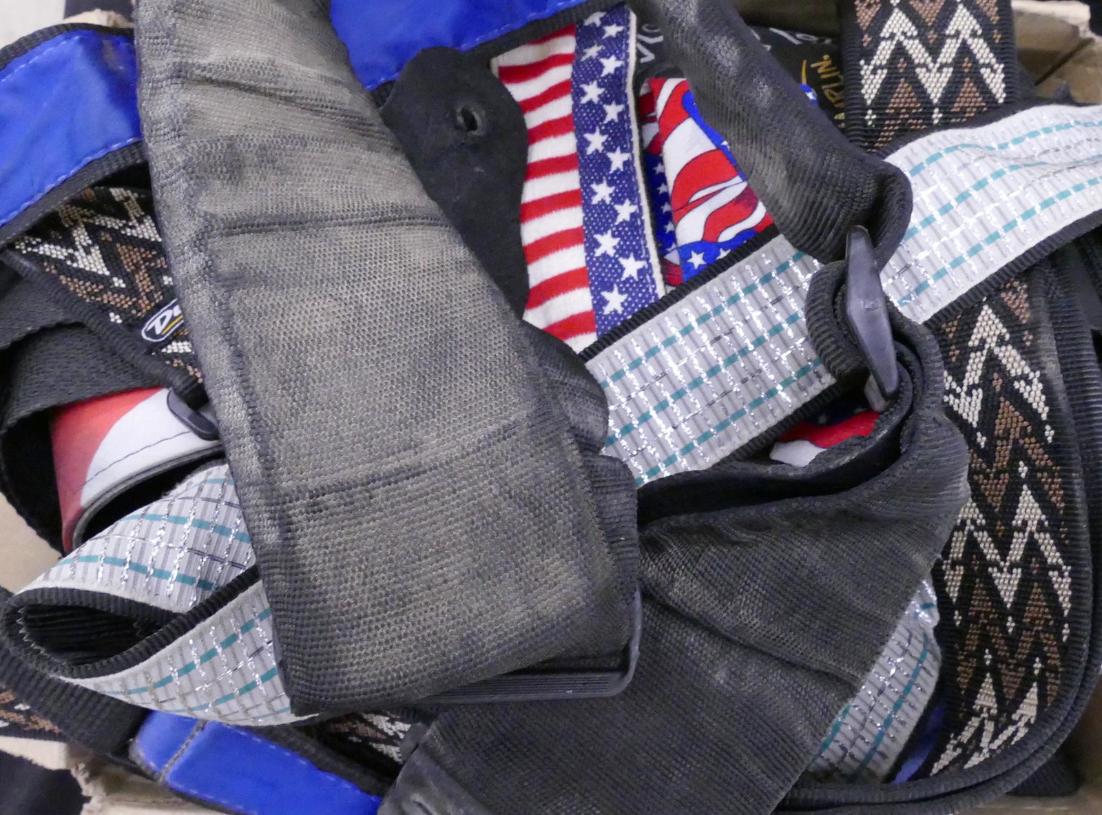 14pc Padded Guitar Straps: 14pc Padded Guitar Straps. Various styles and makers
