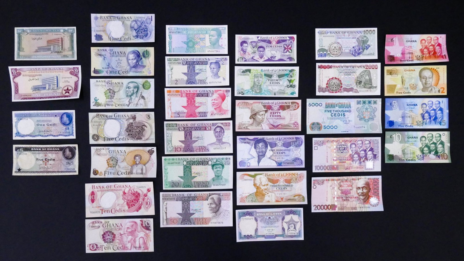 Ghana. 31pc 1962-2010: Ghana. 31pc 1962-2010. Mostly uncirculated.