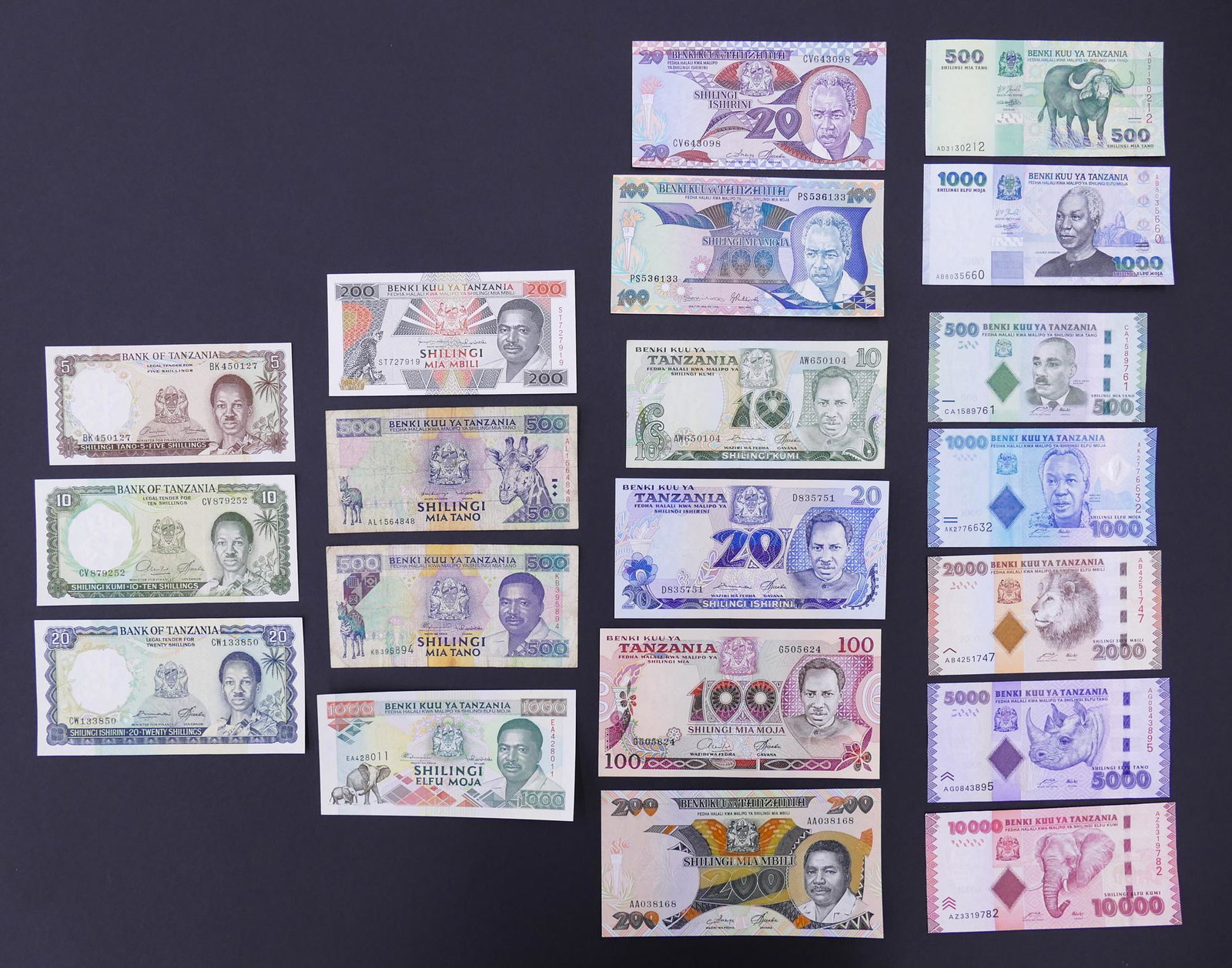 Tanzania. 20pc 1966-2010: Tanzania. 20pc 1966-2010. Most UNC