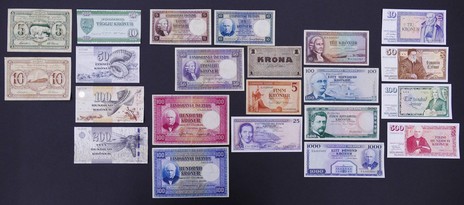 Greenland, Iceland & Faeroe Islands 22pc 1926-2011: Greenland, Iceland & Faeroe Islands. 22pc 1926-2011. Includes 16pc Iceland (1928-1986), 4pc Faeroe Islands (1949-2011), and 2pc Greenland (1926)