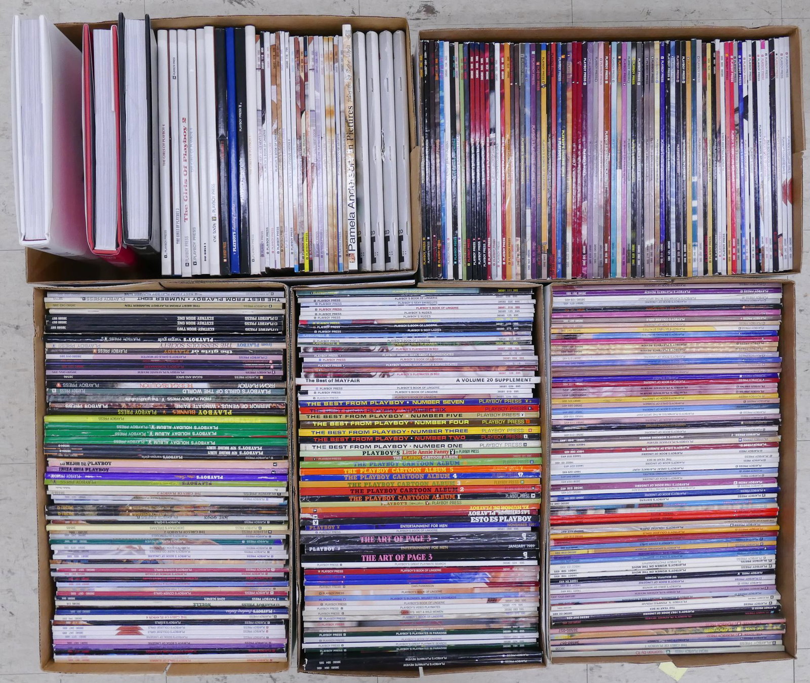 314pc Playboy Books and Supplemental Magazines Etc: 314pc Playboy Books and Supplemental Magazines Etc. All in good condition with little wear.