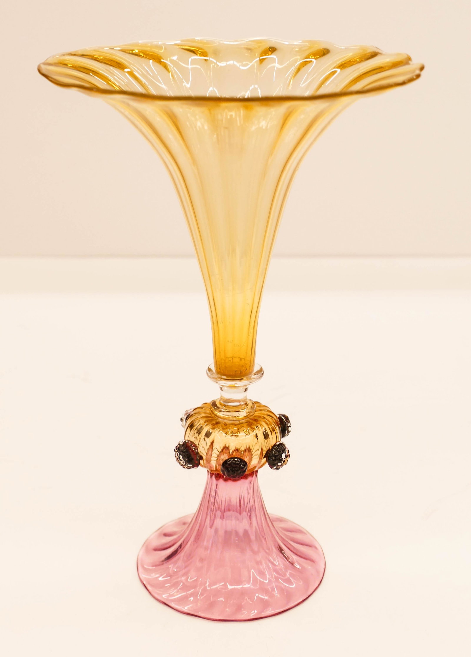 Lino Tagliapietra Vase Goblet 1990's Blown Glass (1 of 3)