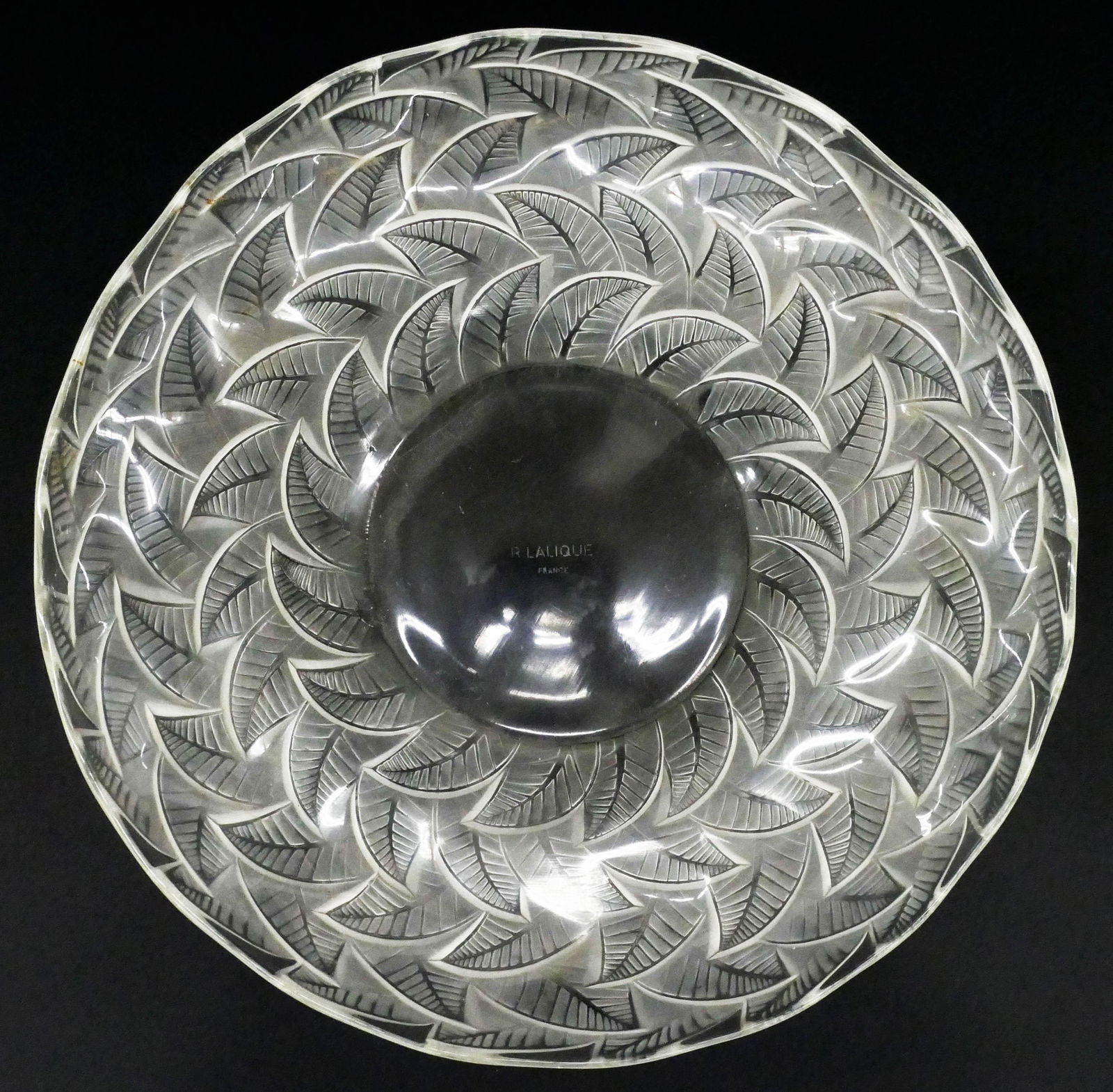 Rene Lalique ''ormeaux'' Glass Tray
