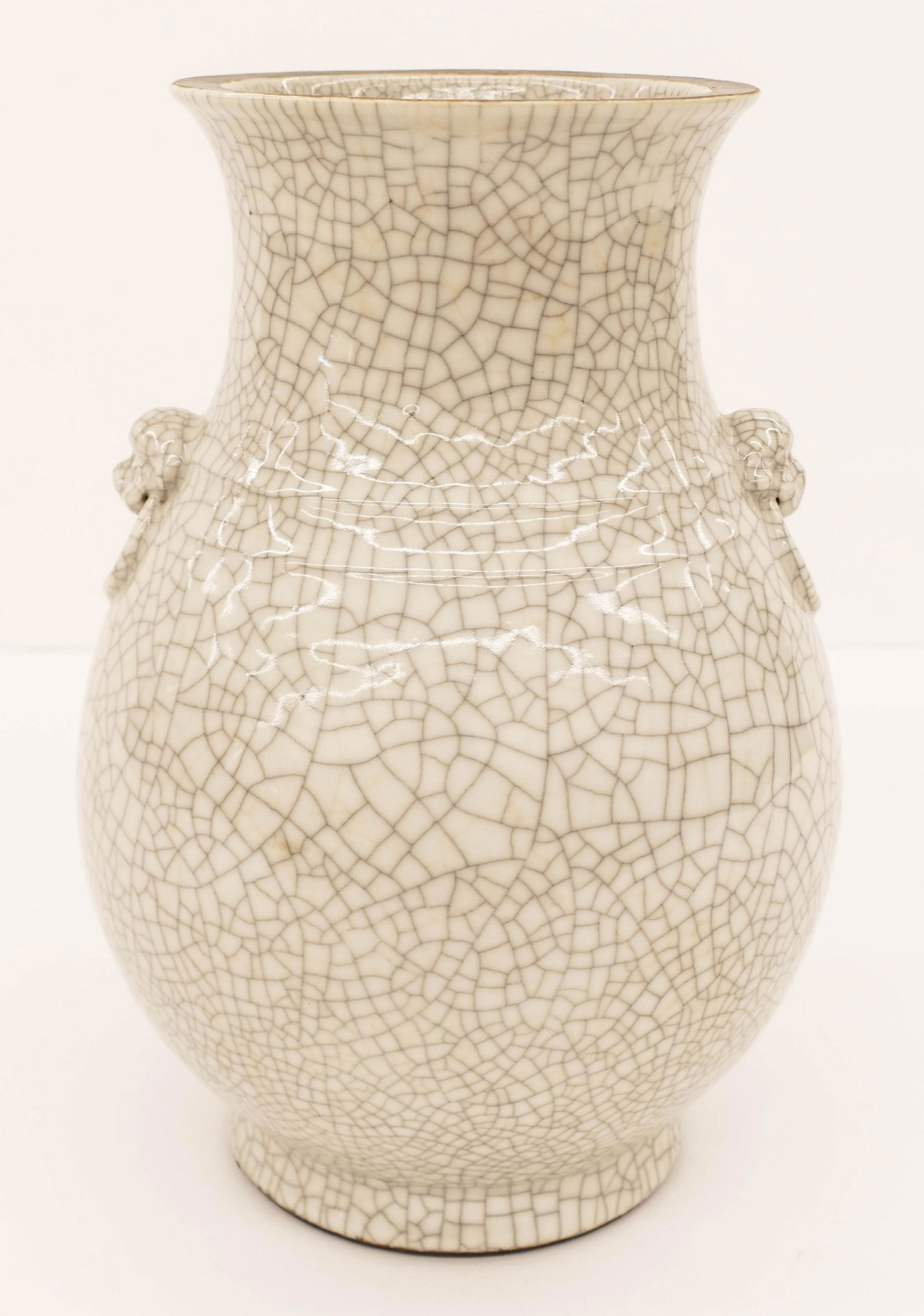 Chinese Qing Crackle Hu Form Large Vase (1 of 6)