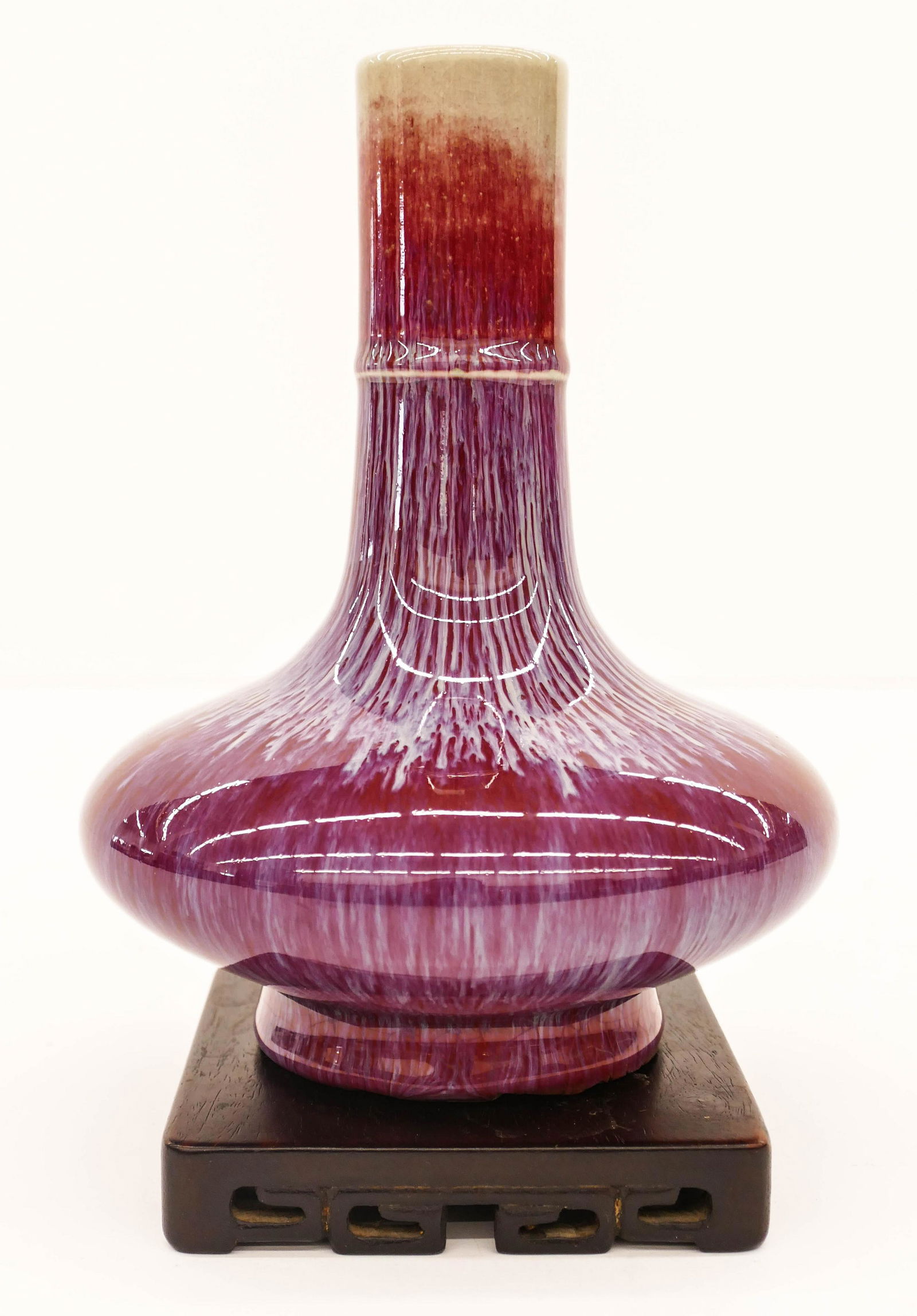 Fine Chinese Qing Flambe Bottle Vase (1 of 5)