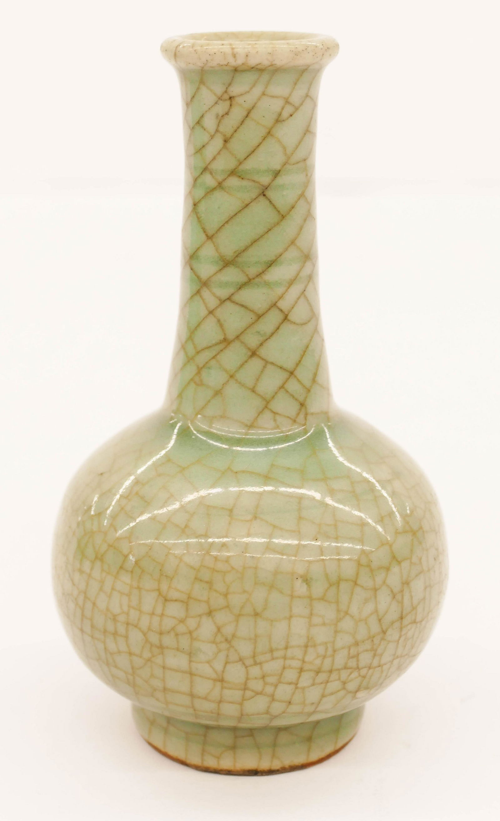 Chinese Ming Longquan Bottle Vase (1 of 3)