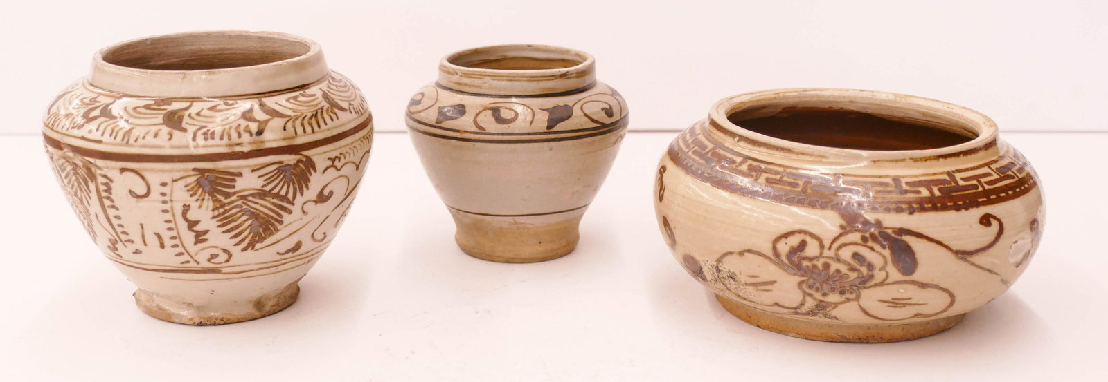 3pc Chinese Song Cizhou Small Jars (1 of 3)
