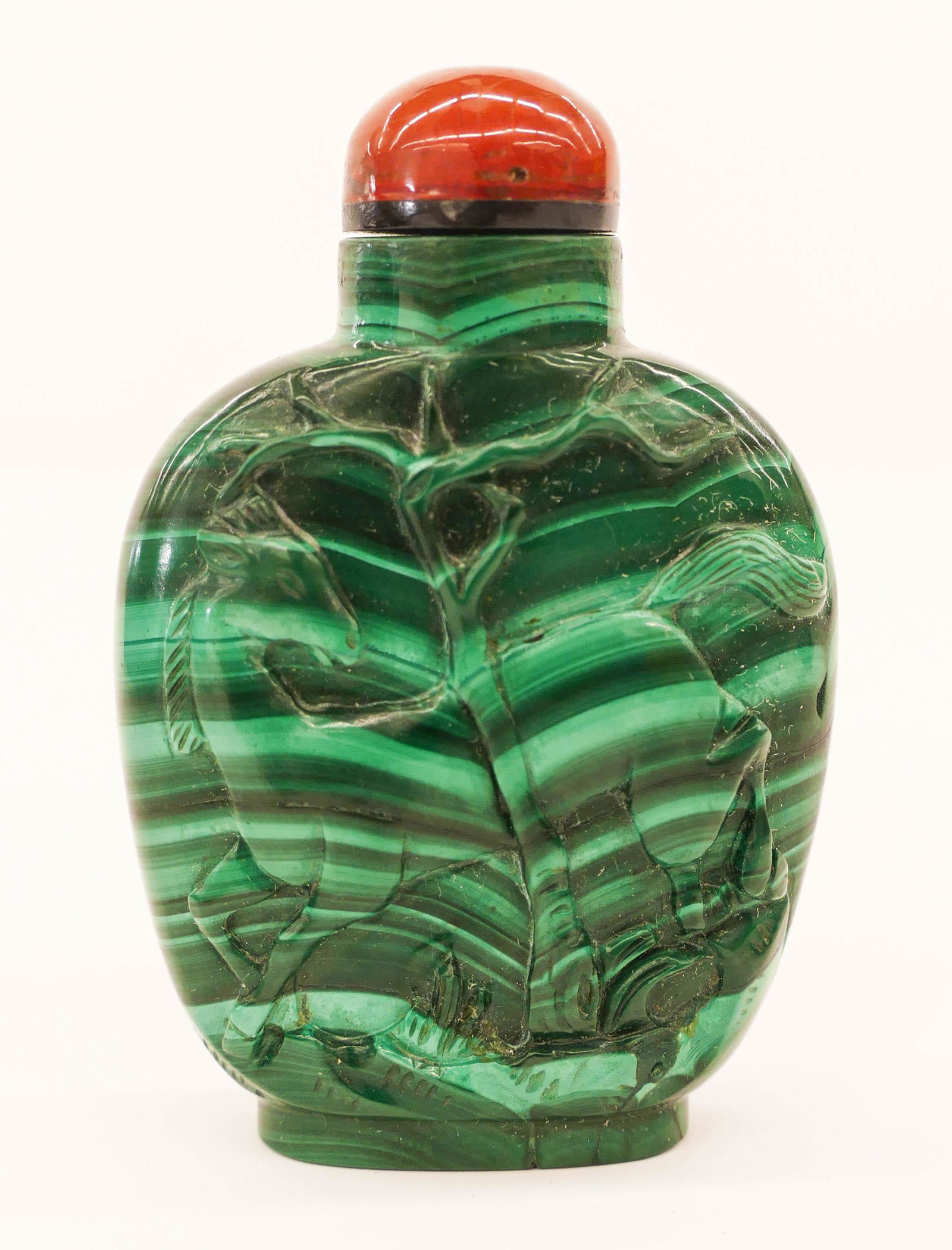 Chinese Qing Malachite Snuff Bottle (1 of 3)