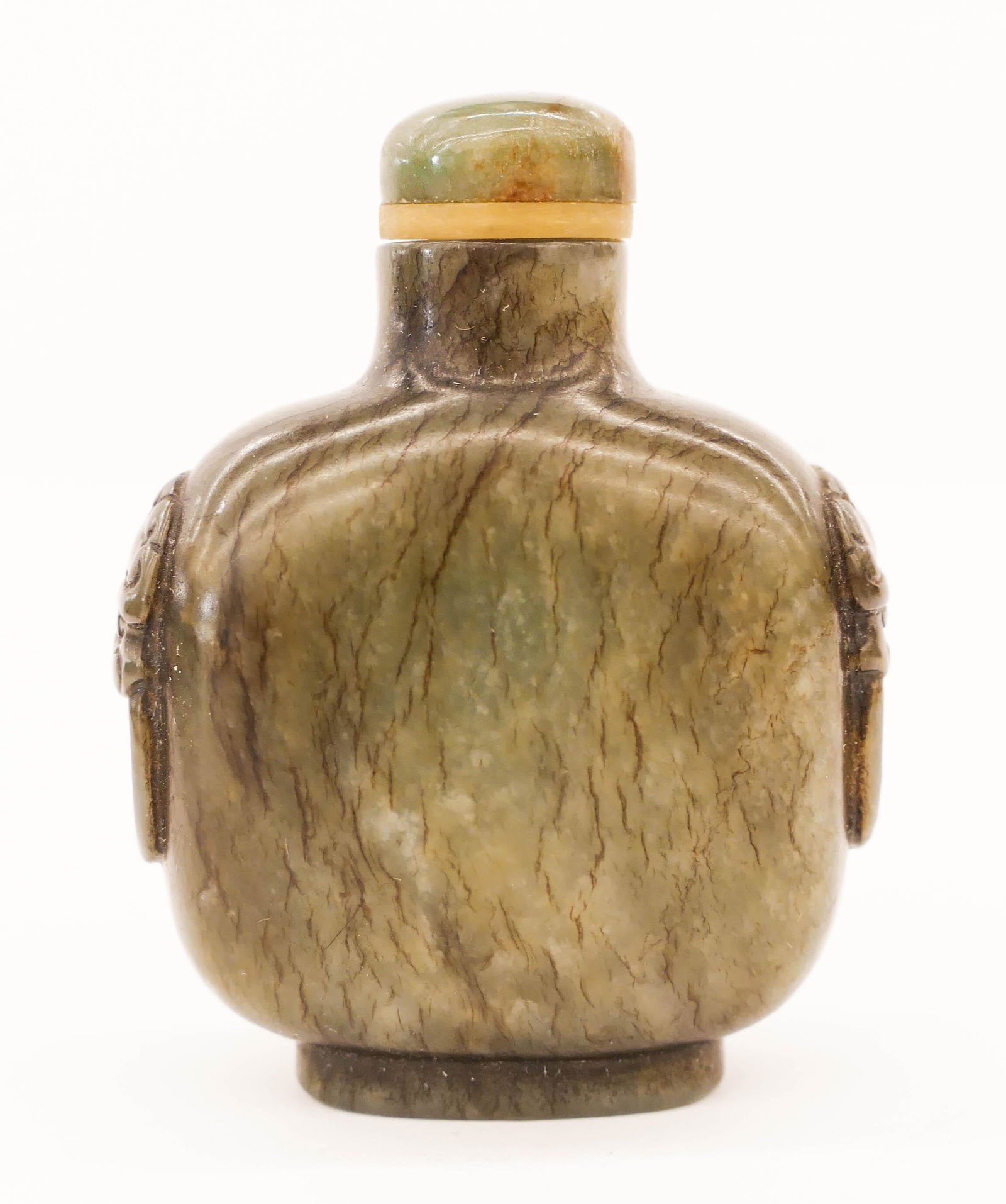 Chinese Qing Dark Jade Snuff Bottle (1 of 4)