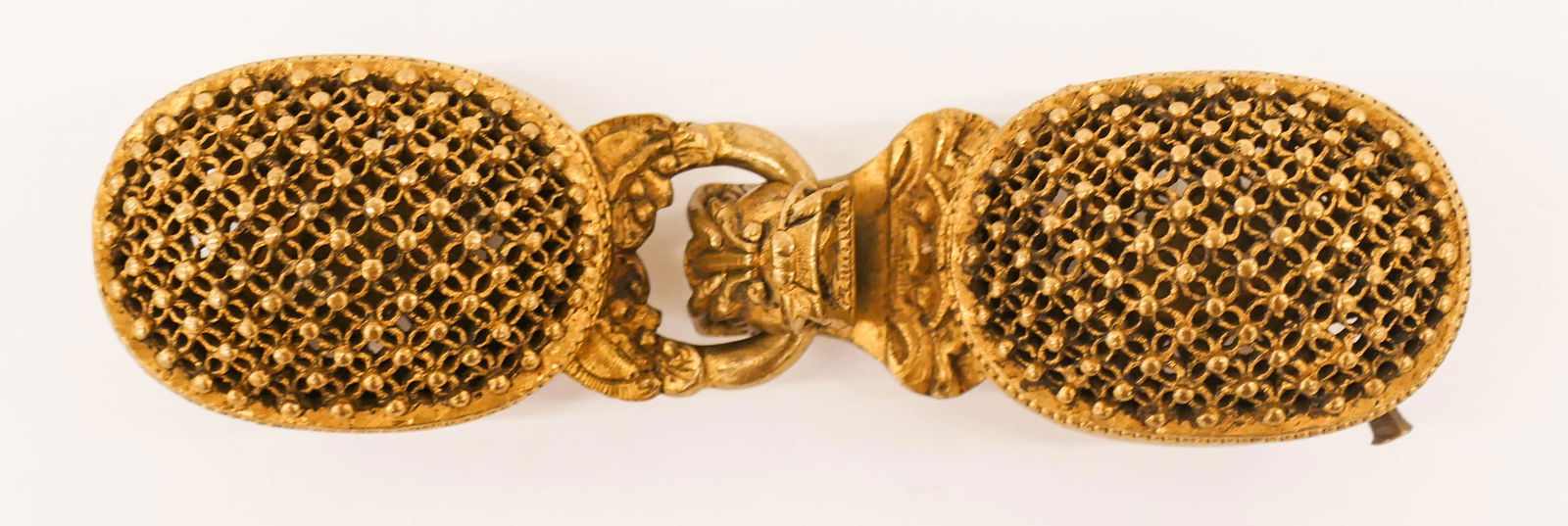 Chinese Qing Gilt Bronze Buckle Set (1 of 3)