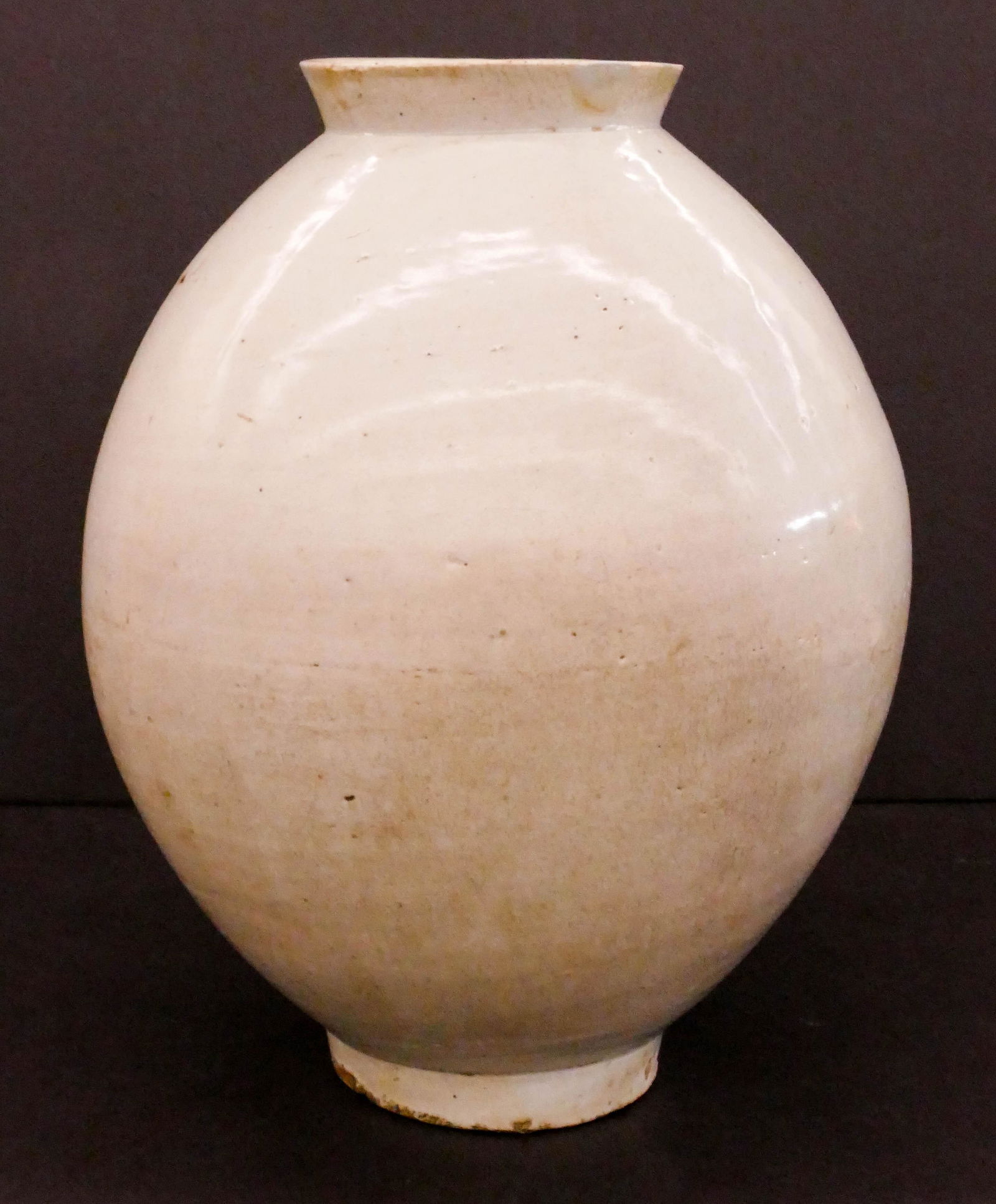 Korean Joseon White Ovoid Moon Jar (1 of 4)