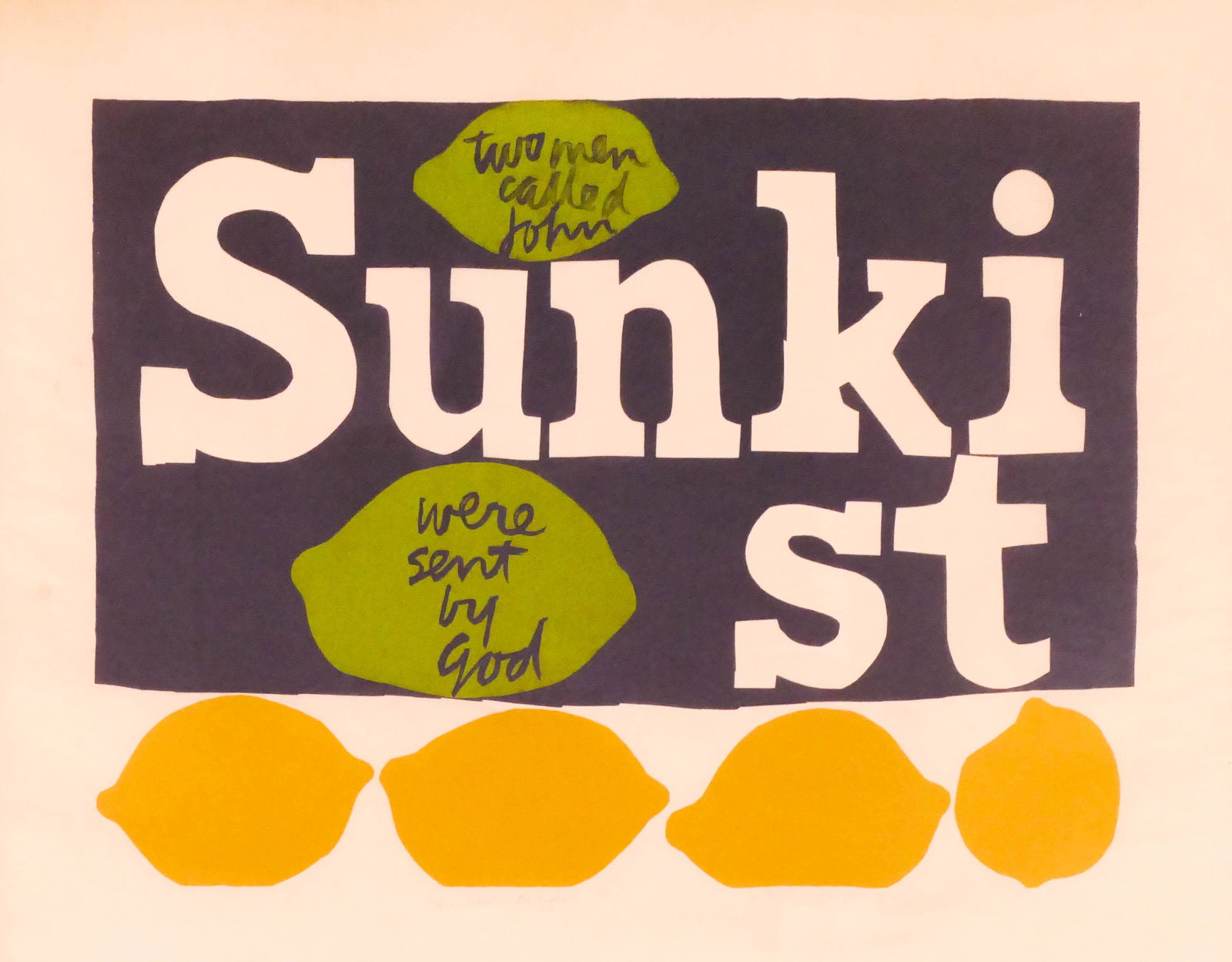 Corita Kent ''A Witness to the Light'' 1964 Screenprint (1 of 3)