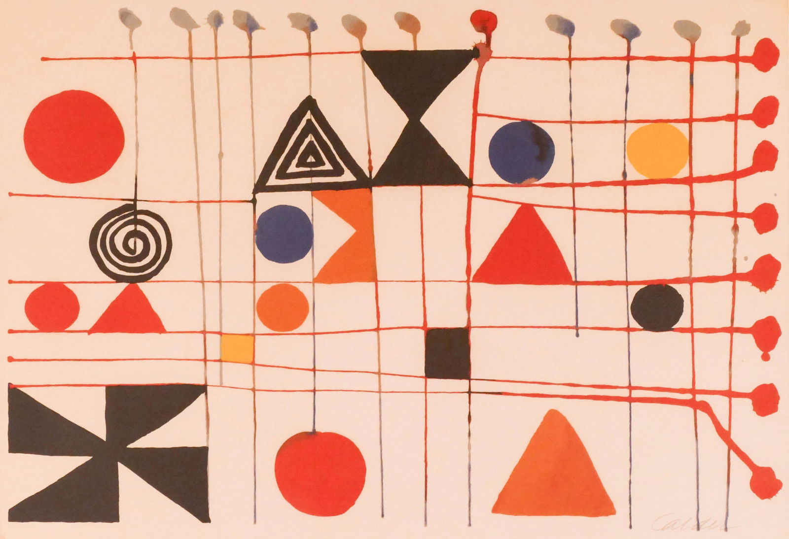 Alexander Calder ''Quilt'' 1966 Lithograph in Colors (1 of 3)