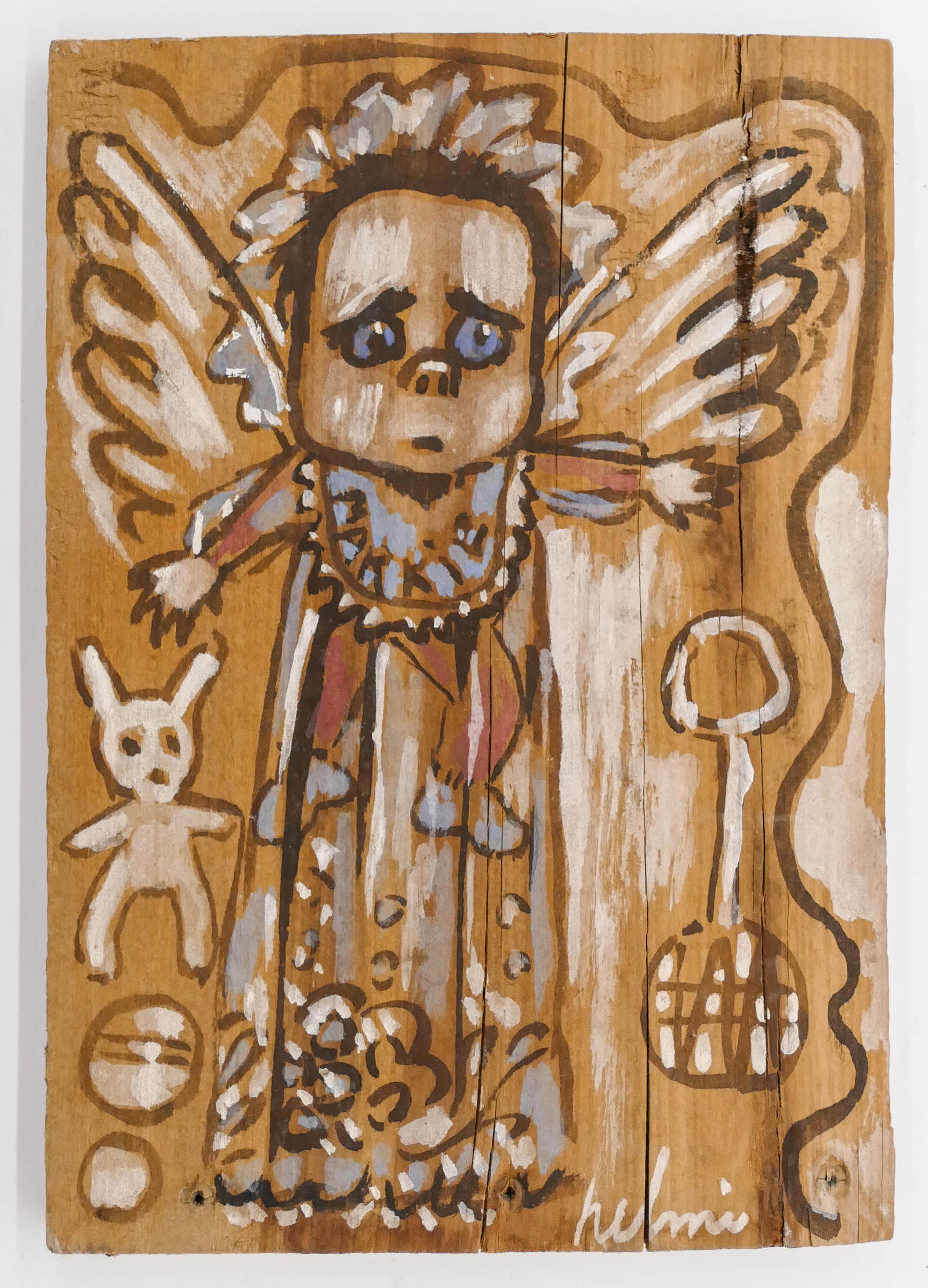 Helmi Juvonen ''Baby Angel'' Tempera on Wood (1 of 1)